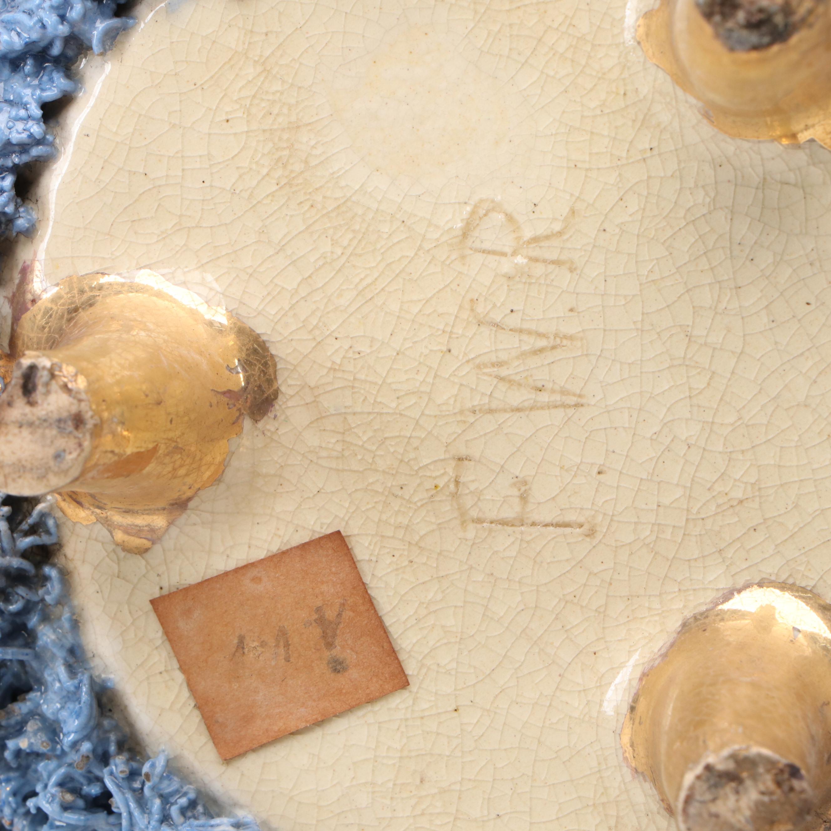 Barbotine Majolica Vase, Late 19th to Early 20th Century