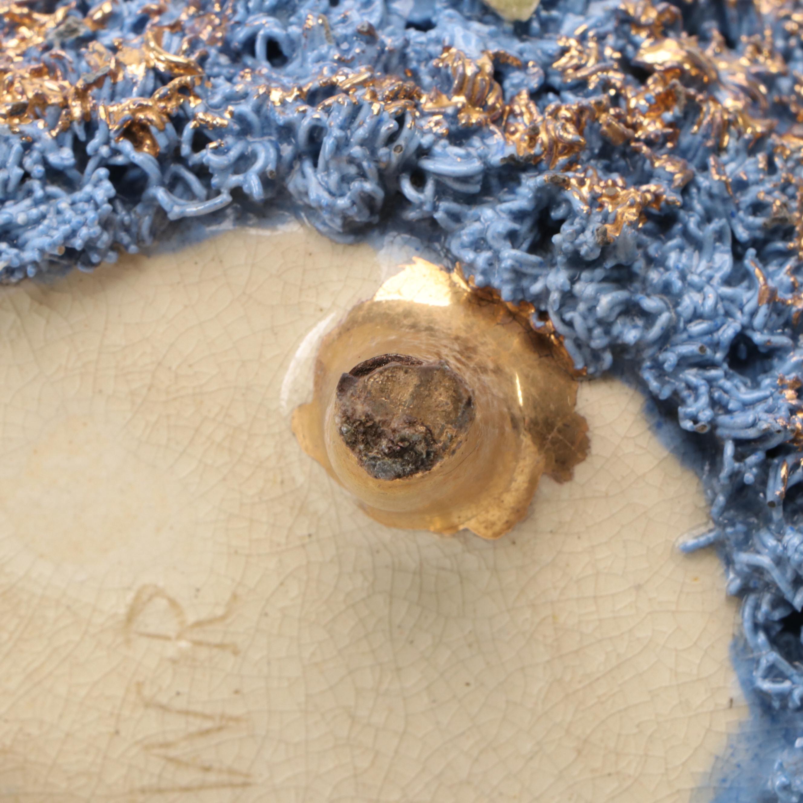 Barbotine Majolica Vase, Late 19th to Early 20th Century