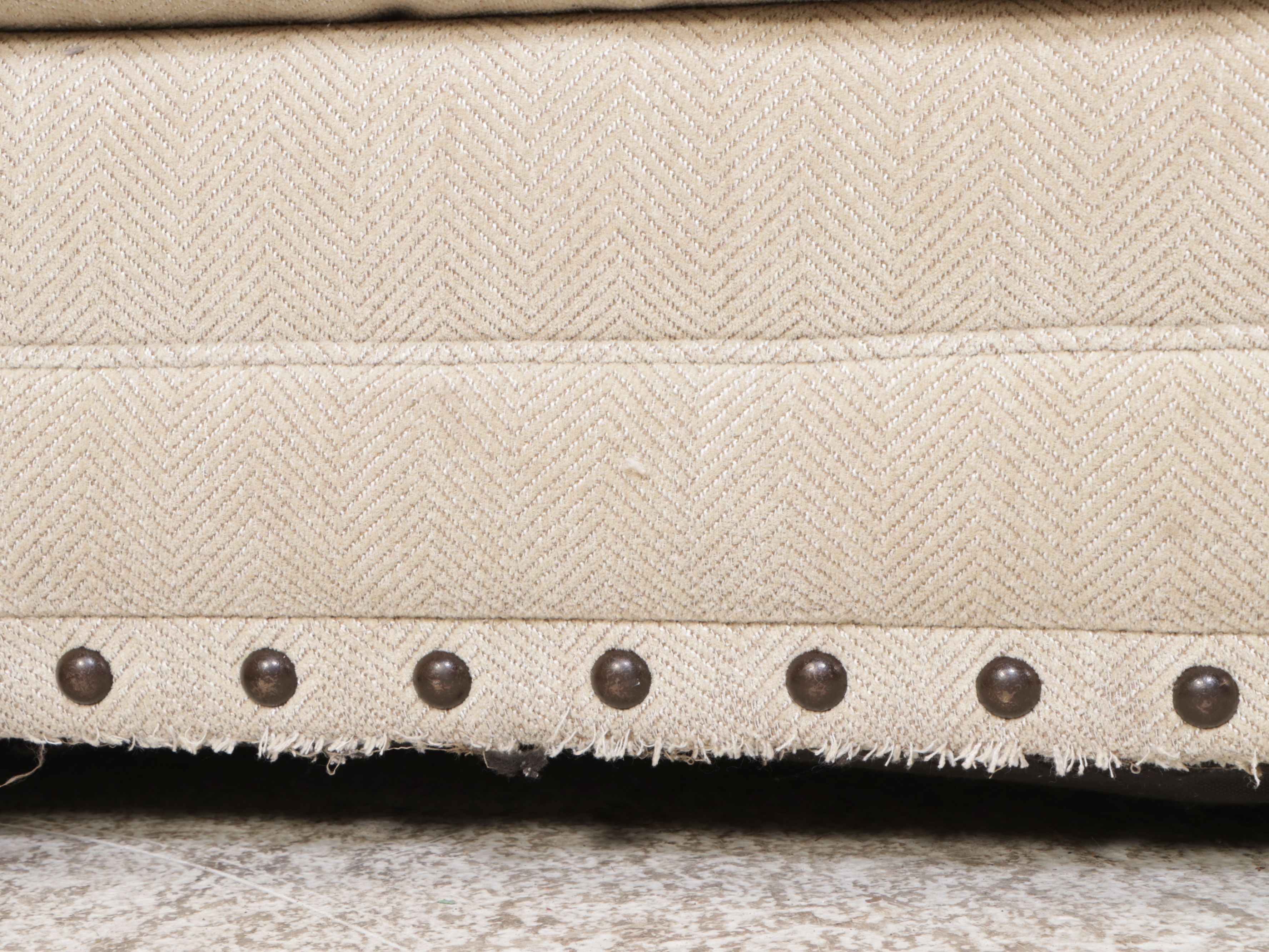 Bernhardt Two-Piece Sectional Sofa with Nailhead Trim