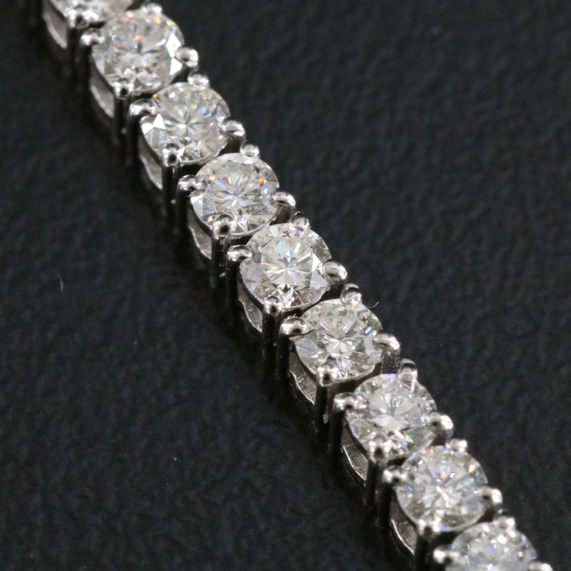 Platinum 4.29 CTW Diamond Line Bracelet