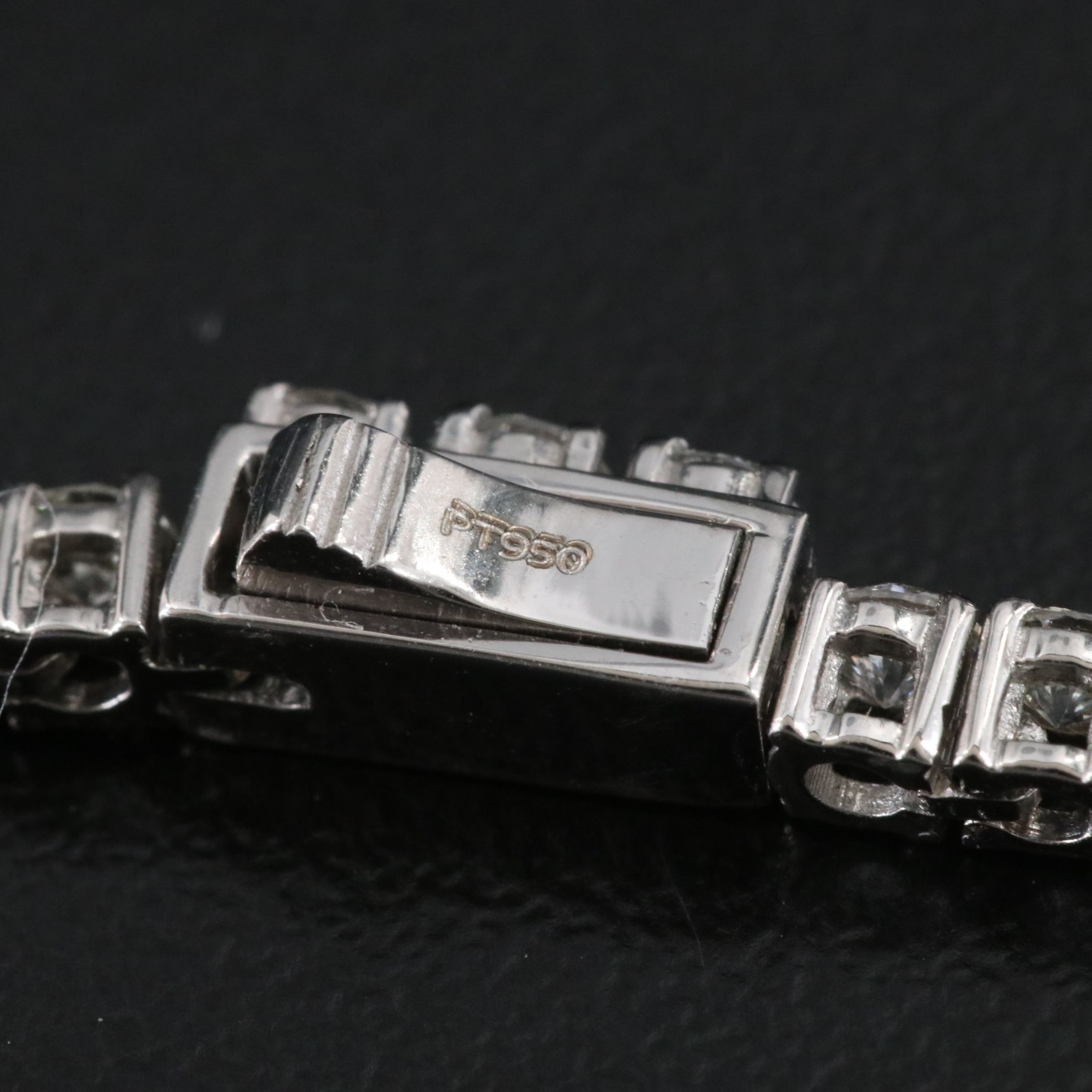 Platinum 4.29 CTW Diamond Line Bracelet