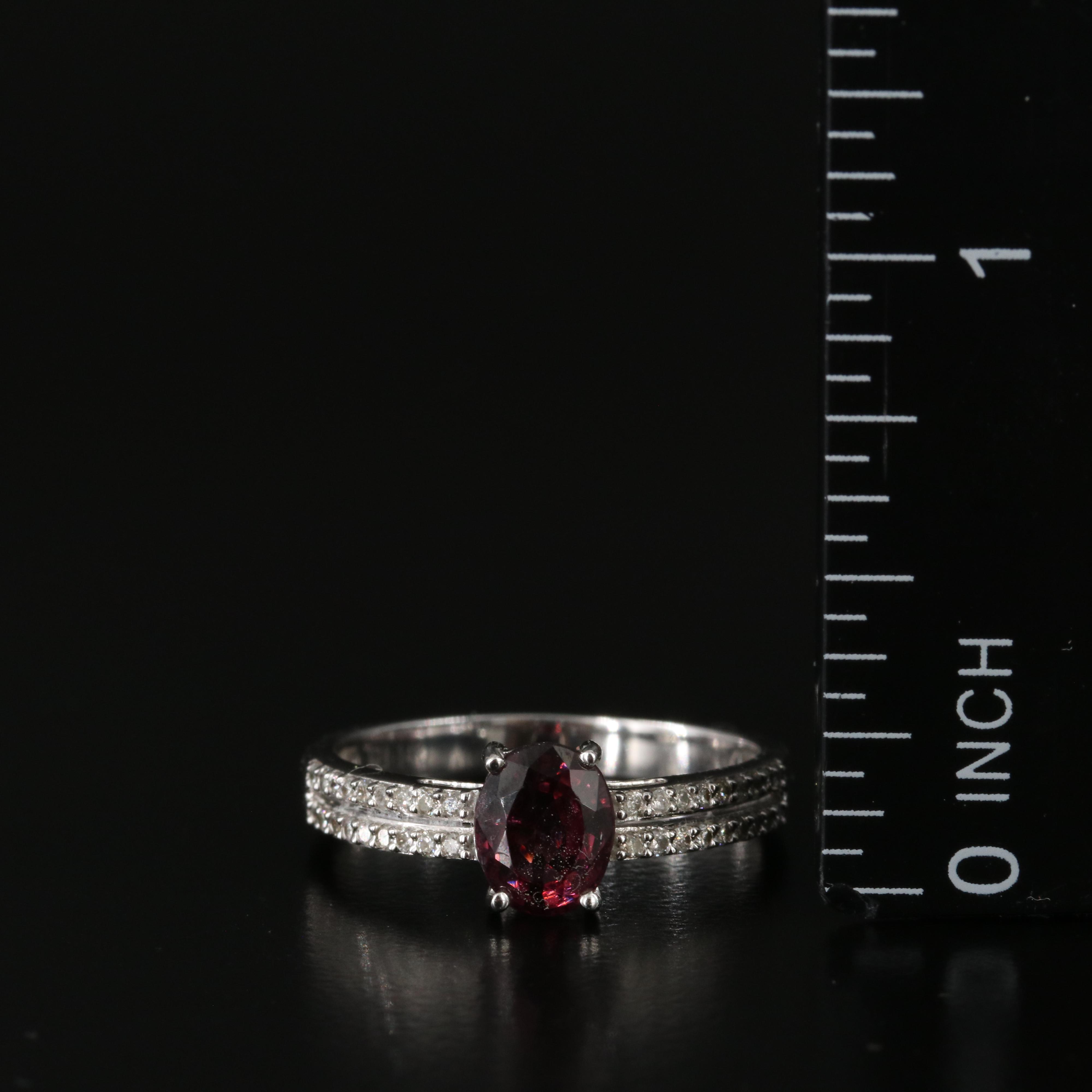 14K Spinel and Diamond Ring