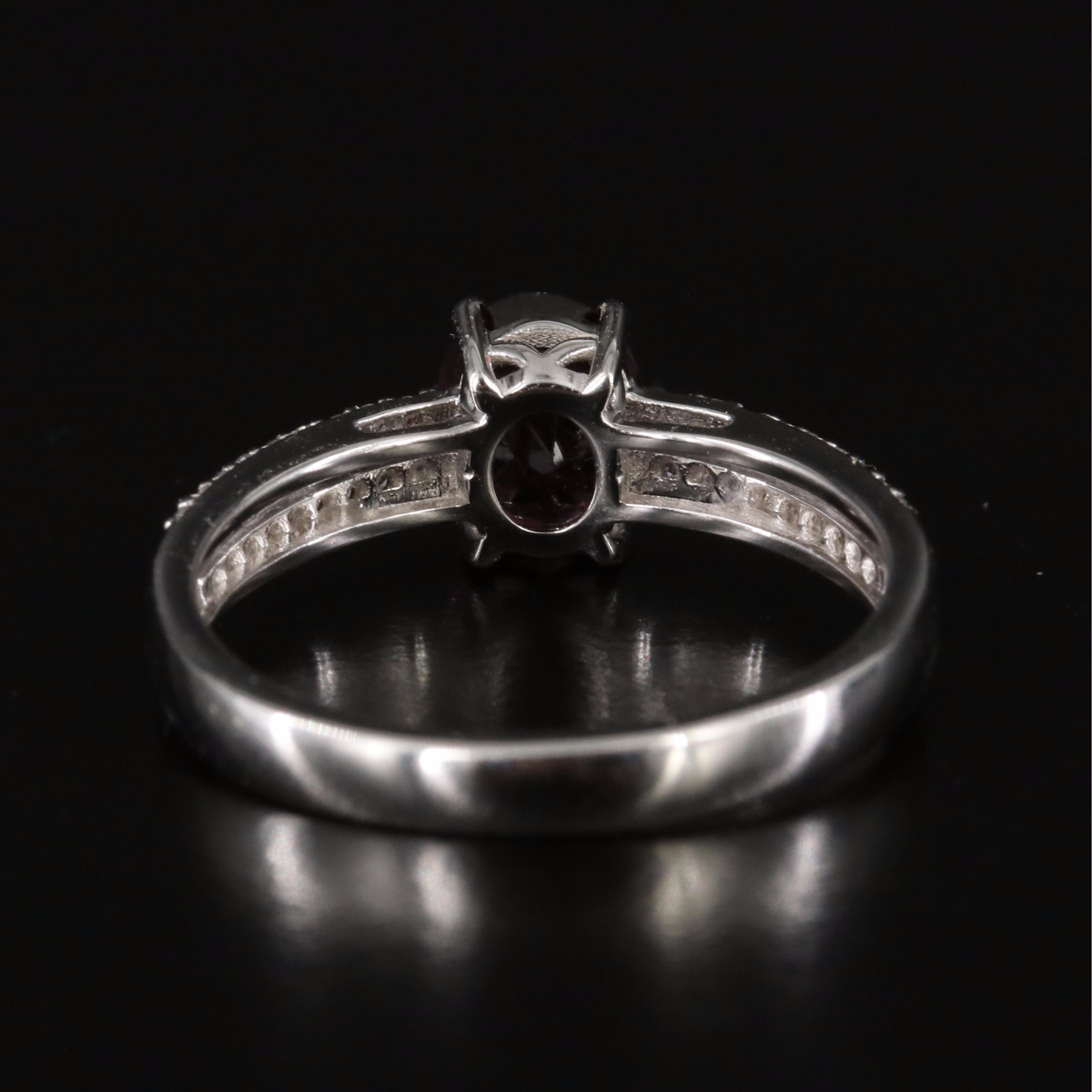 14K Spinel and Diamond Ring