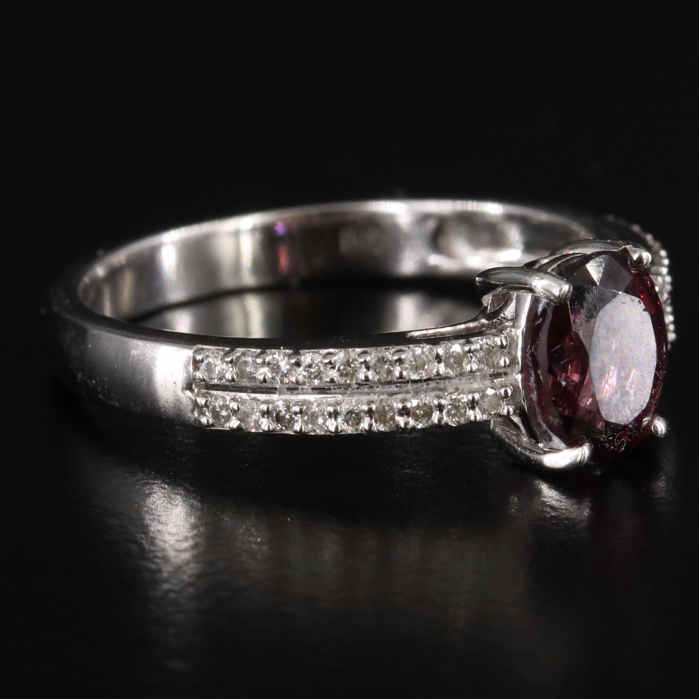 14K Spinel and Diamond Ring