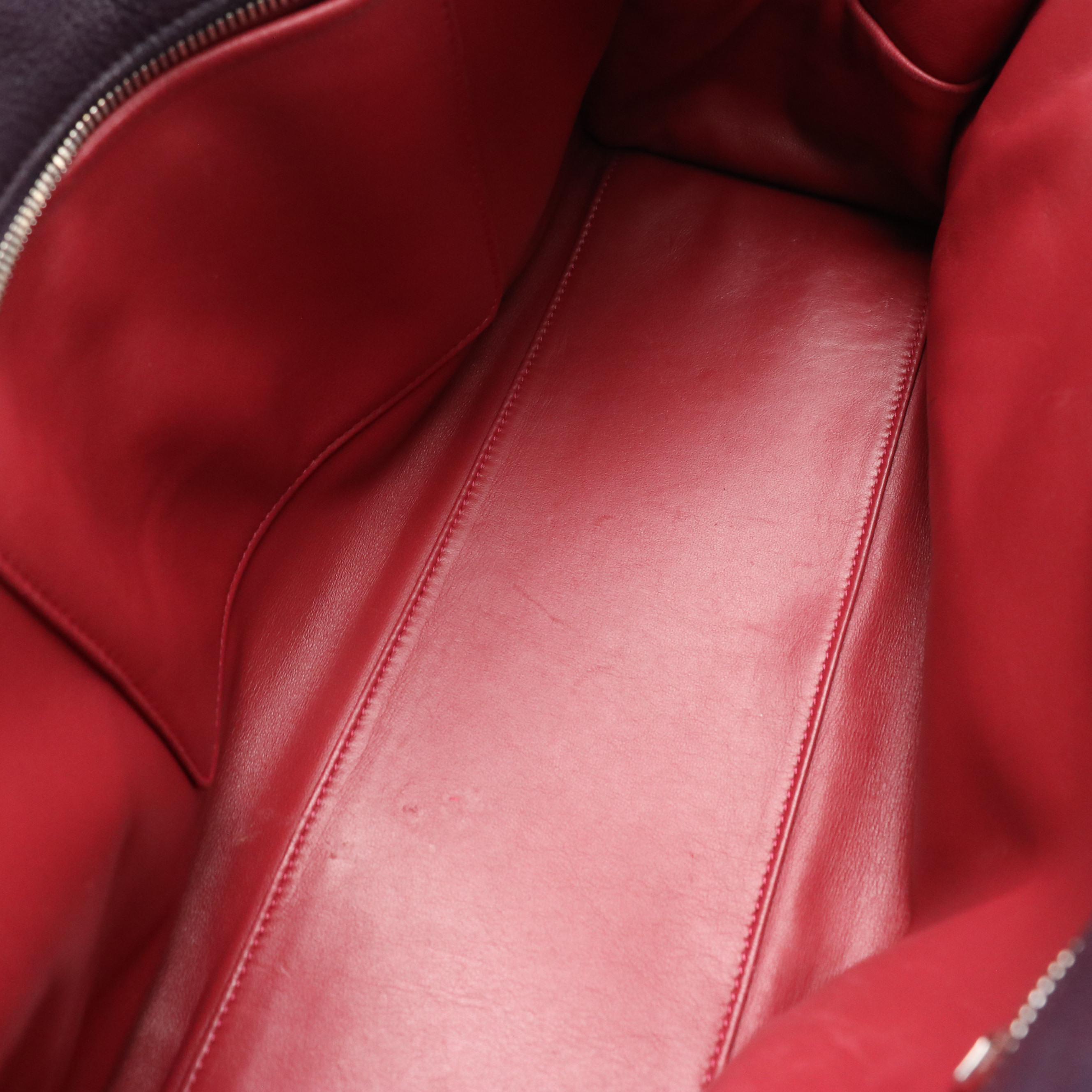 Loewe Amazona 36 Top Handle Bag in Tricolor Calfskin Leather