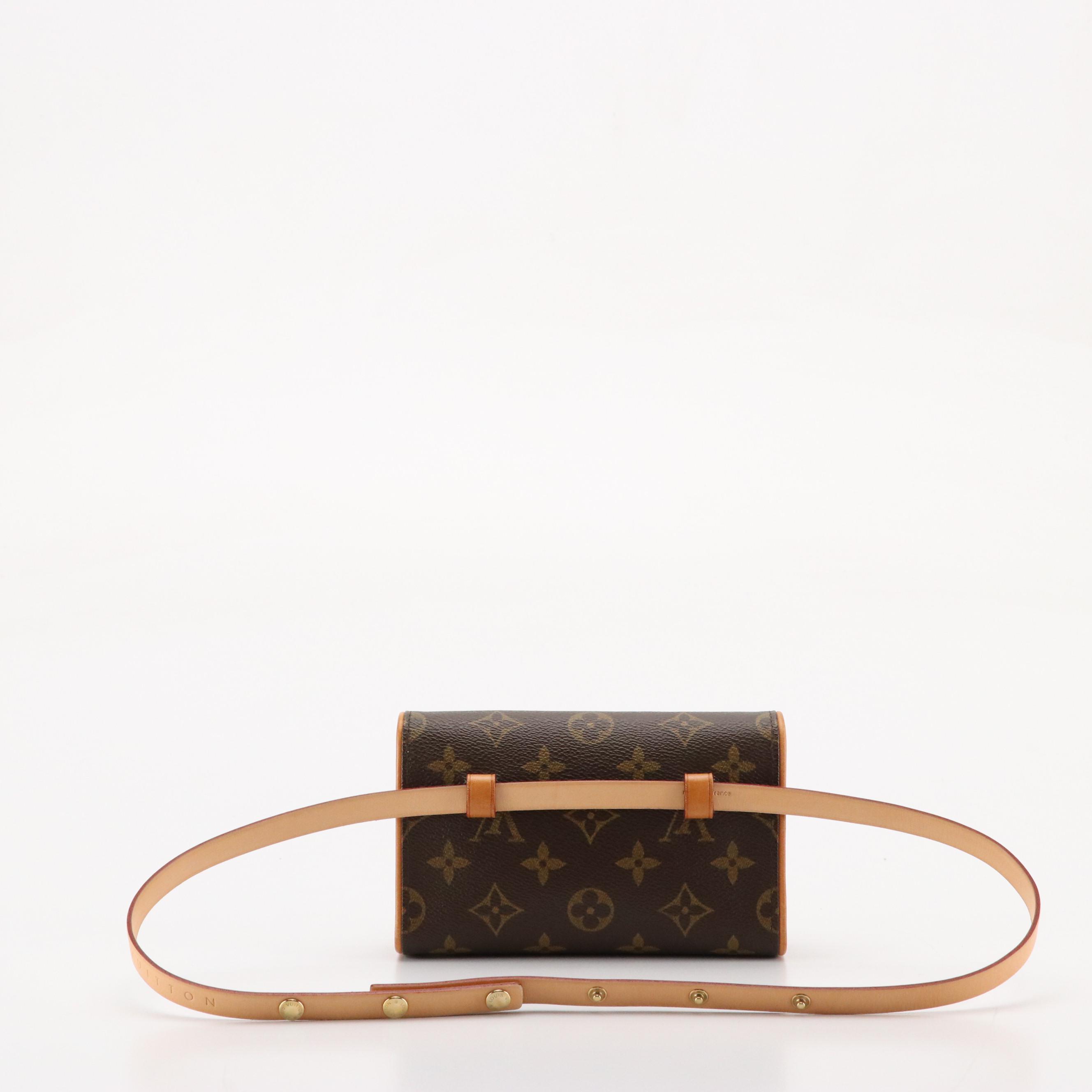 Louis Vuitton Pochette Florentine Belt Bag in Monogram Canvas and Leather