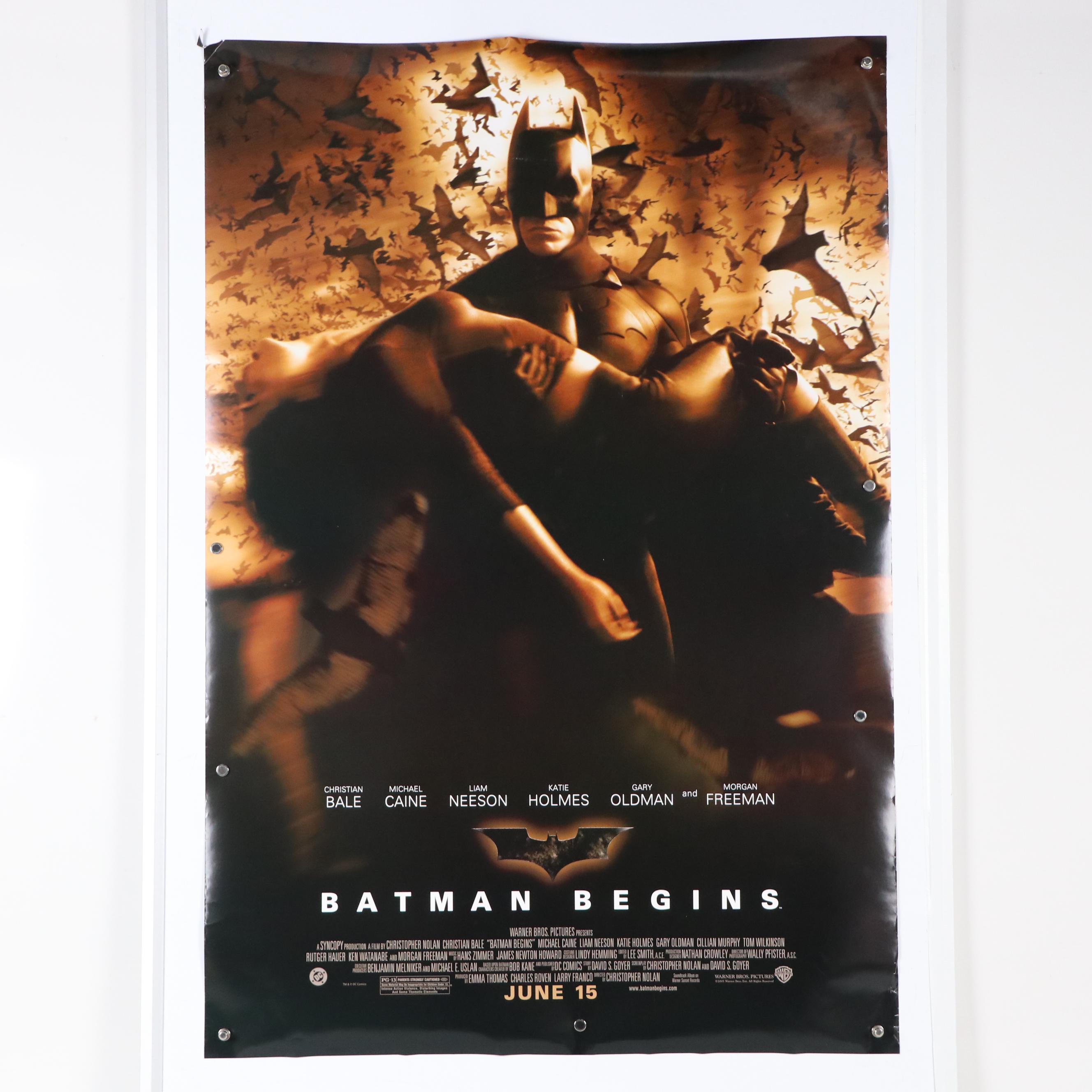 "Batman Begins" Offset Lithograph Movie Posters, 21st Century