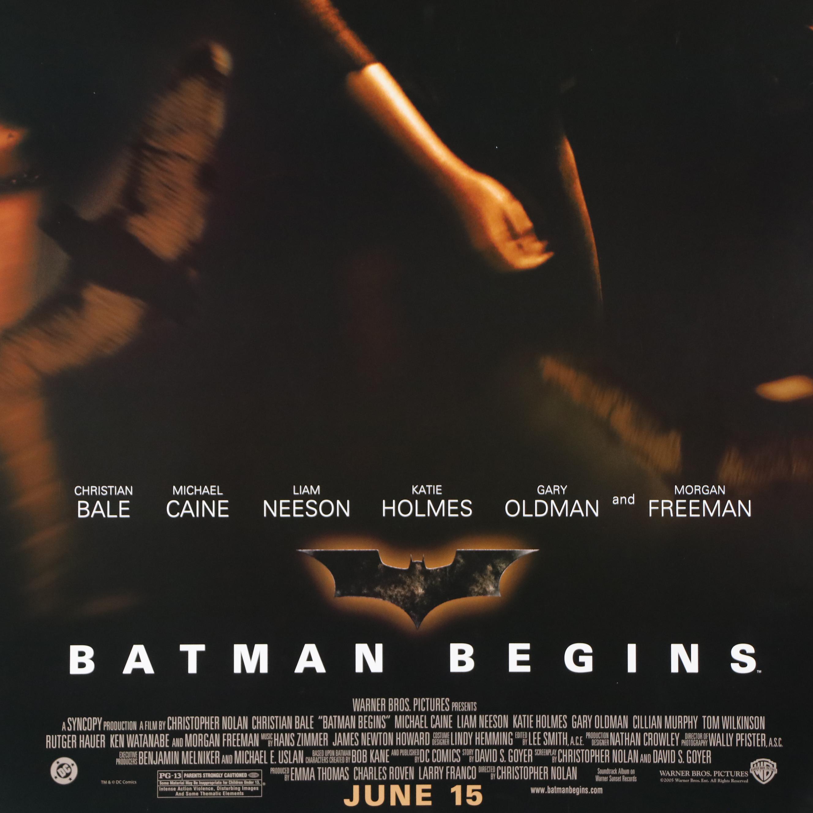 "Batman Begins" Offset Lithograph Movie Posters, 21st Century