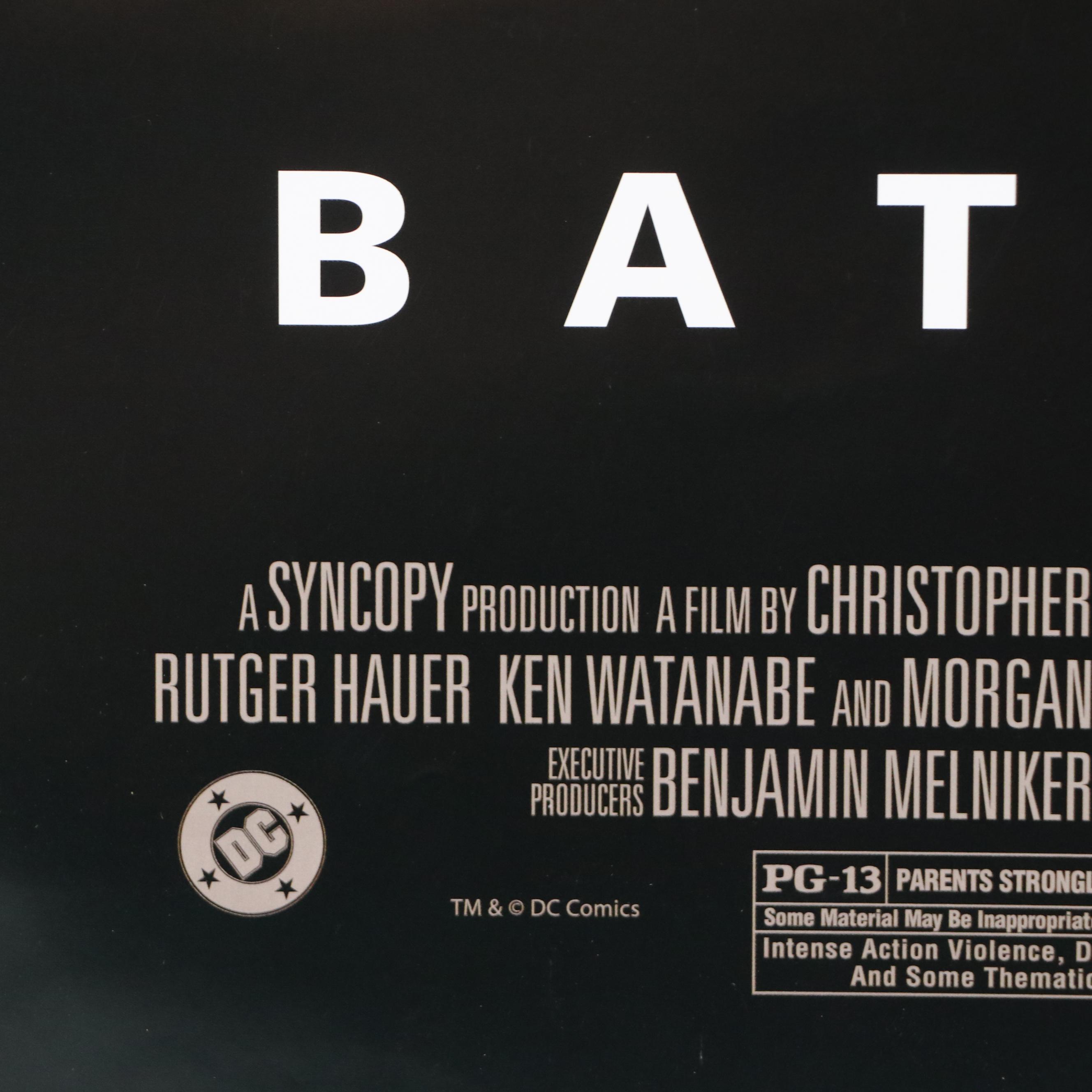 "Batman Begins" Offset Lithograph Movie Posters, 21st Century