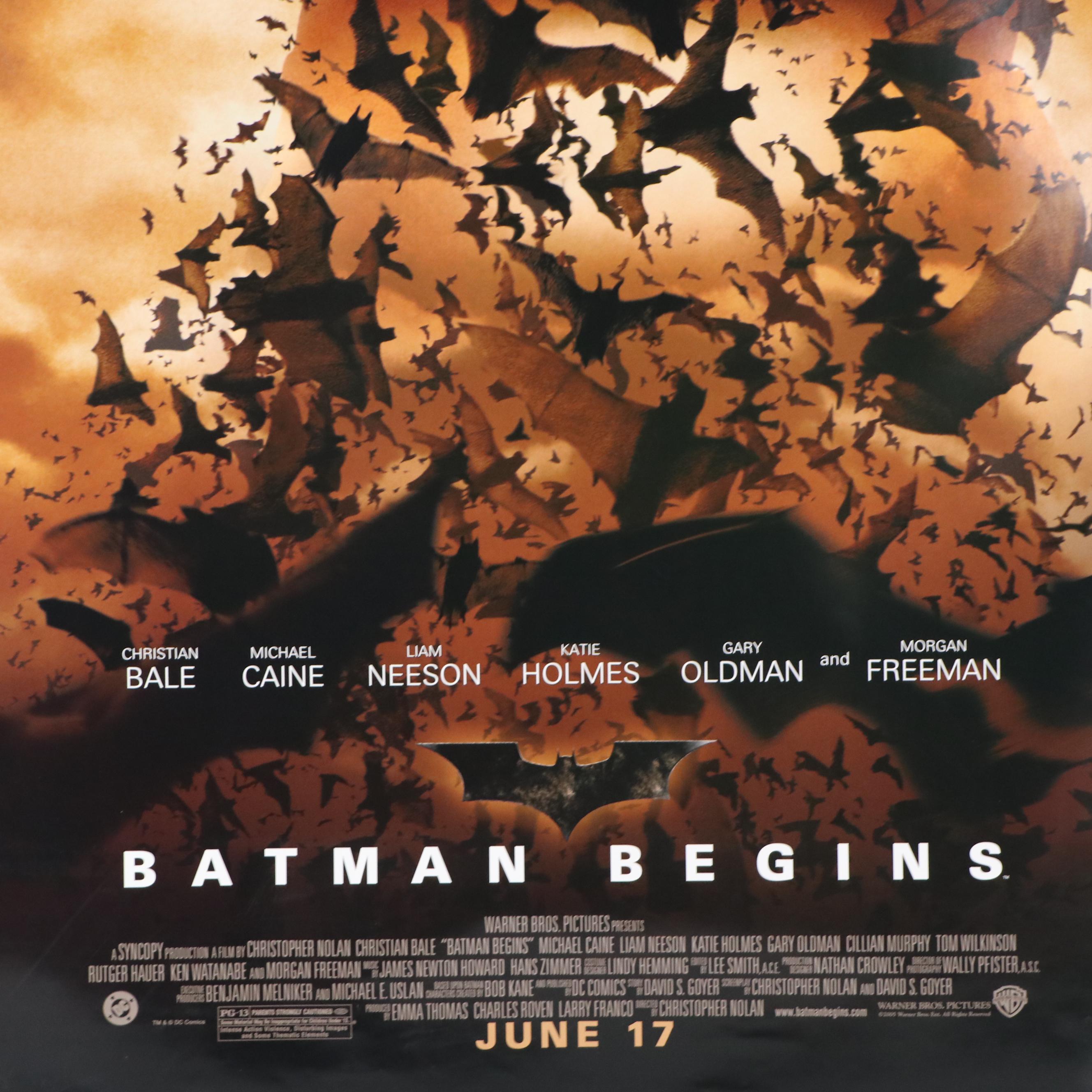 "Batman Begins" Offset Lithograph Movie Posters, 21st Century