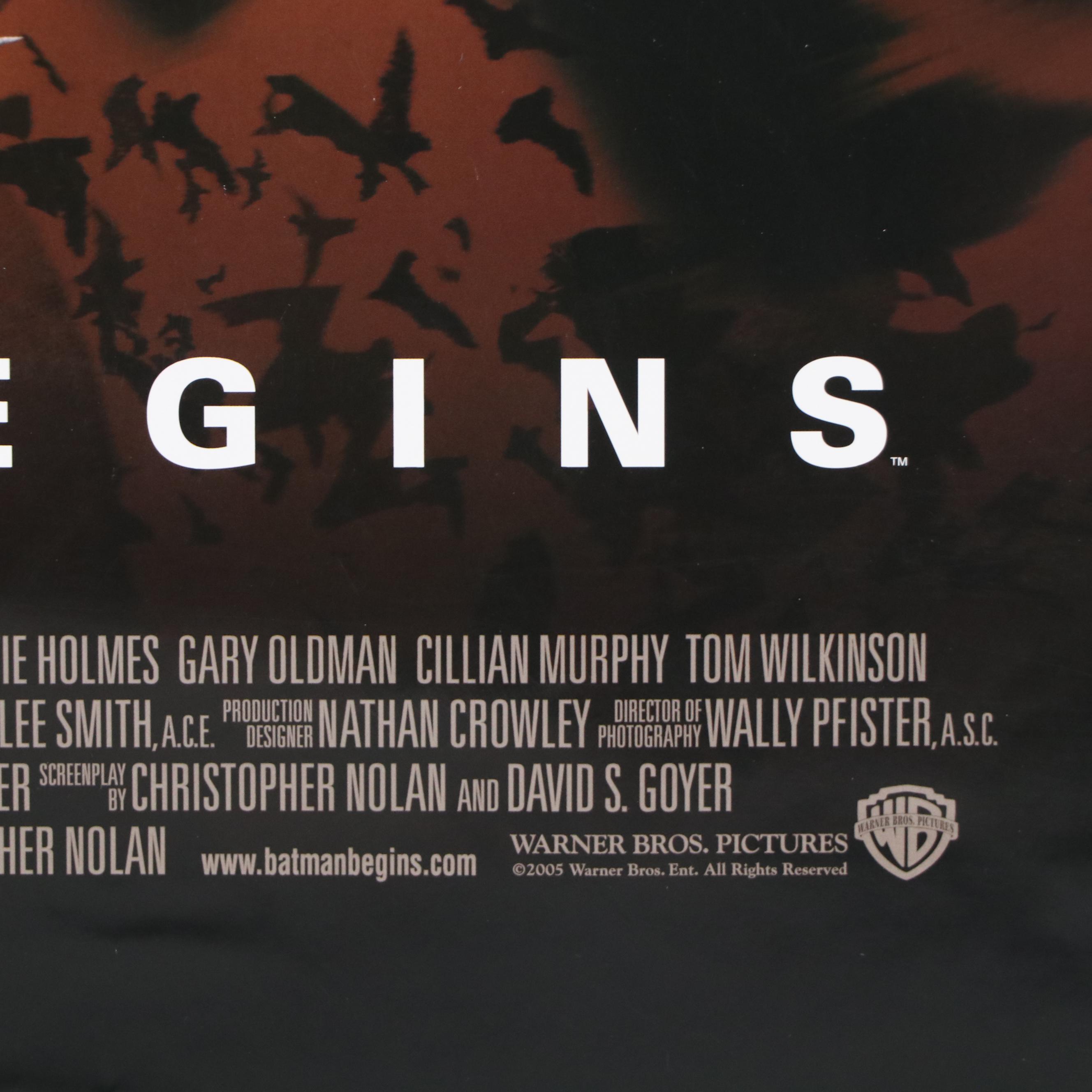 "Batman Begins" Offset Lithograph Movie Posters, 21st Century