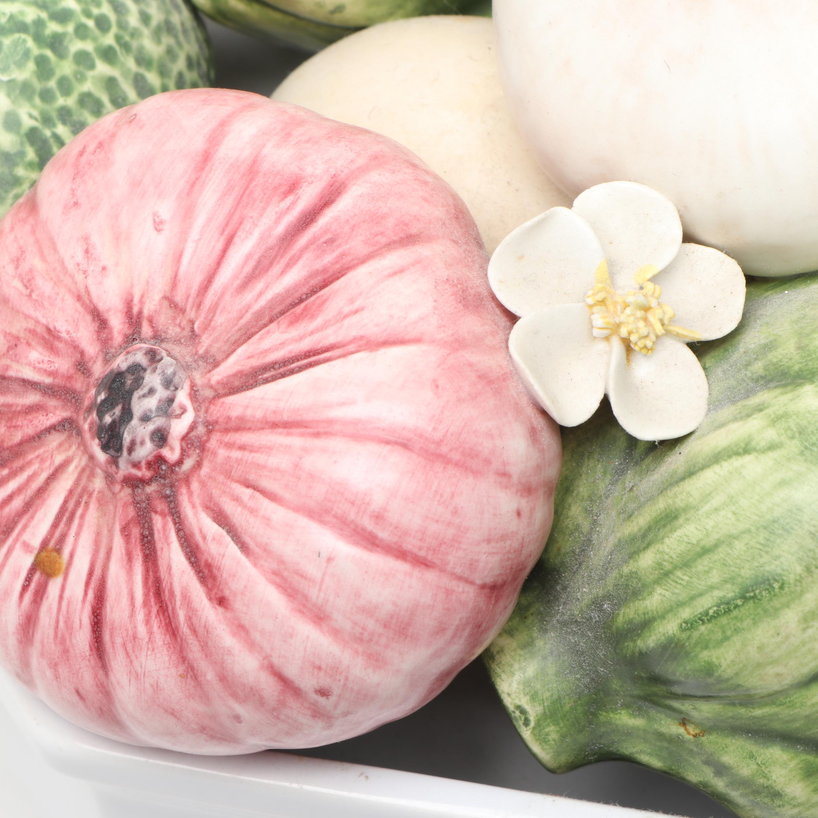 Italian Ceramic Vegetable Bowl, Late 20th Century