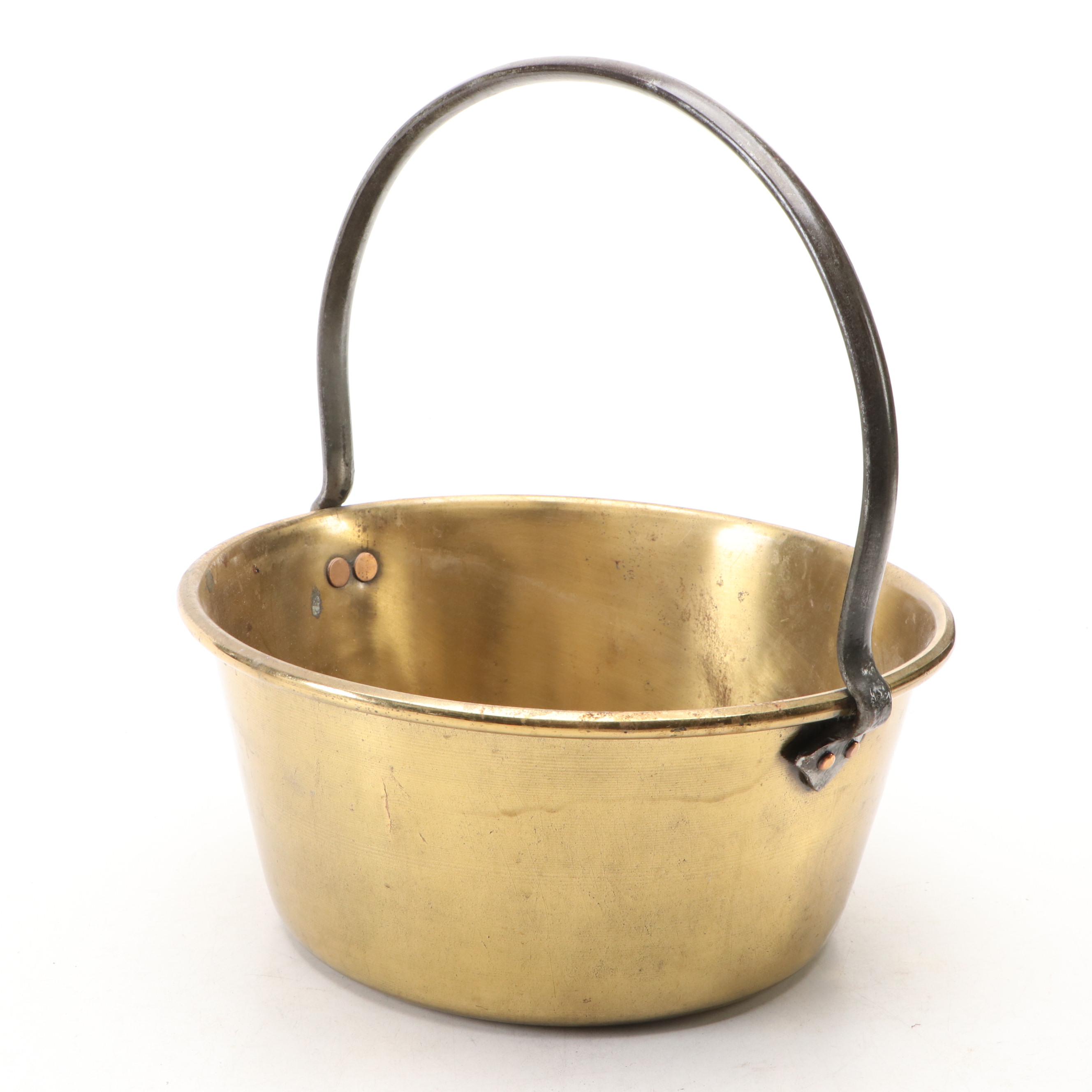 Brass Hearth Bucket, Late 19th/ Early 20th Century