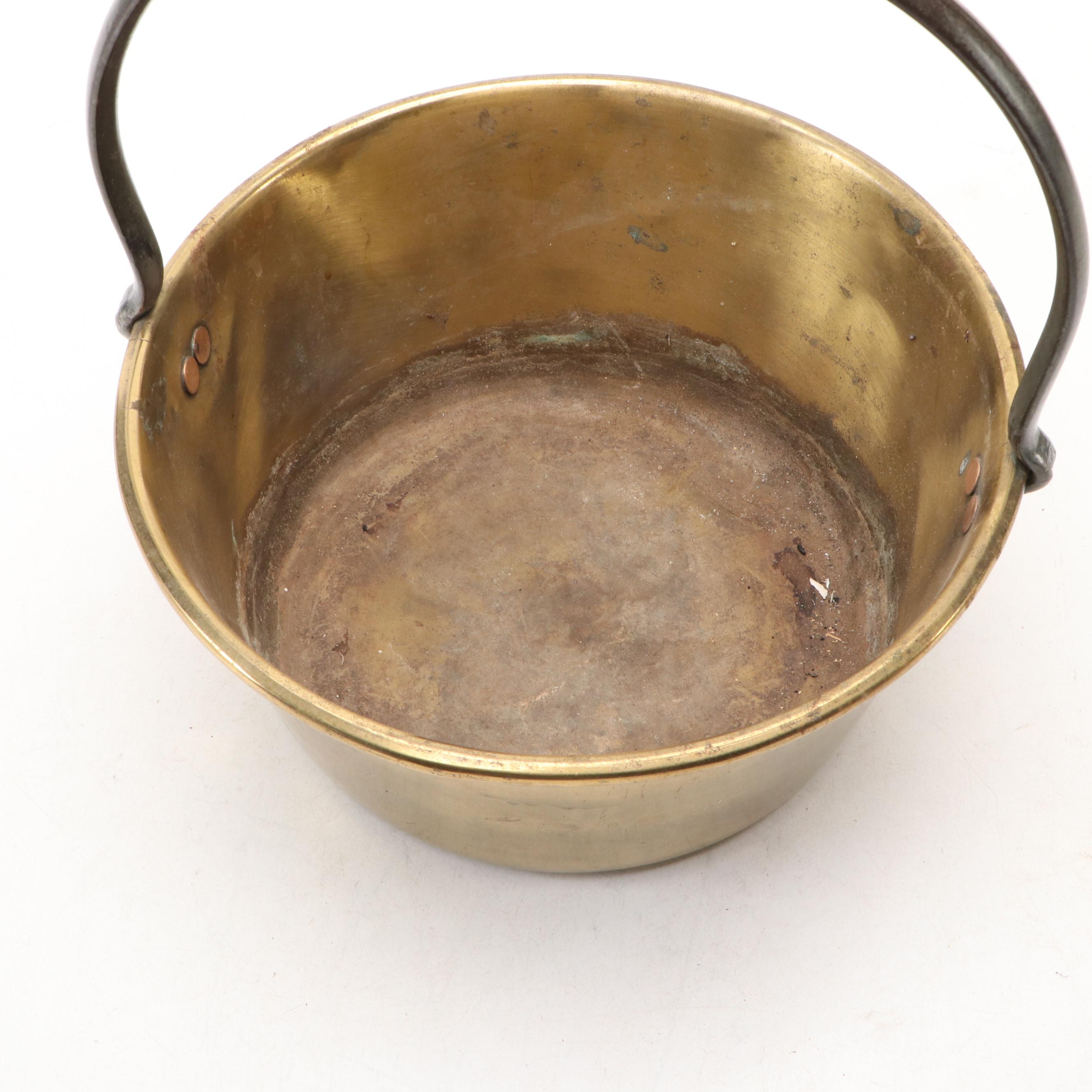 Brass Hearth Bucket, Late 19th/ Early 20th Century