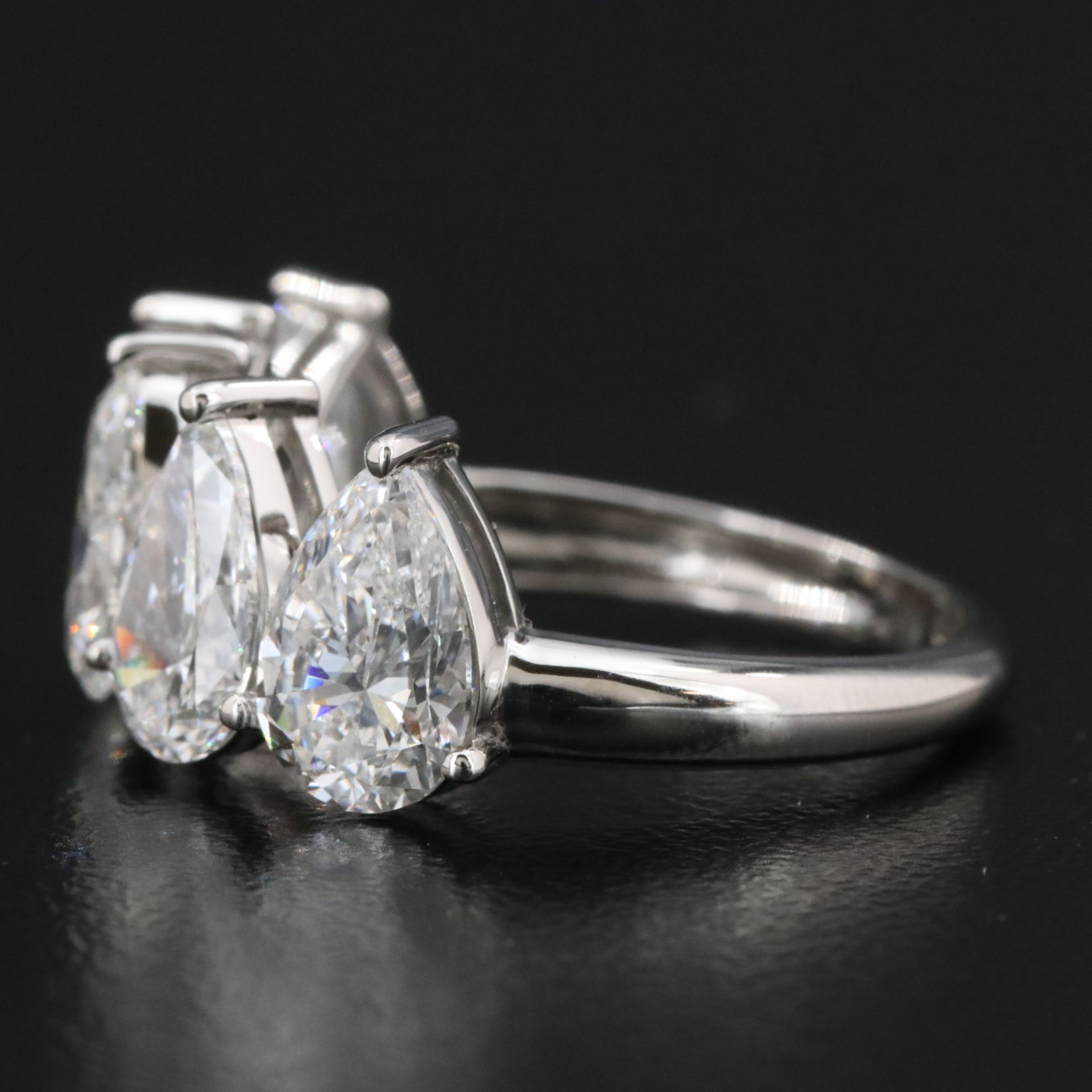 Platinum 4.11 CTW Lab Grown Diamond Ring