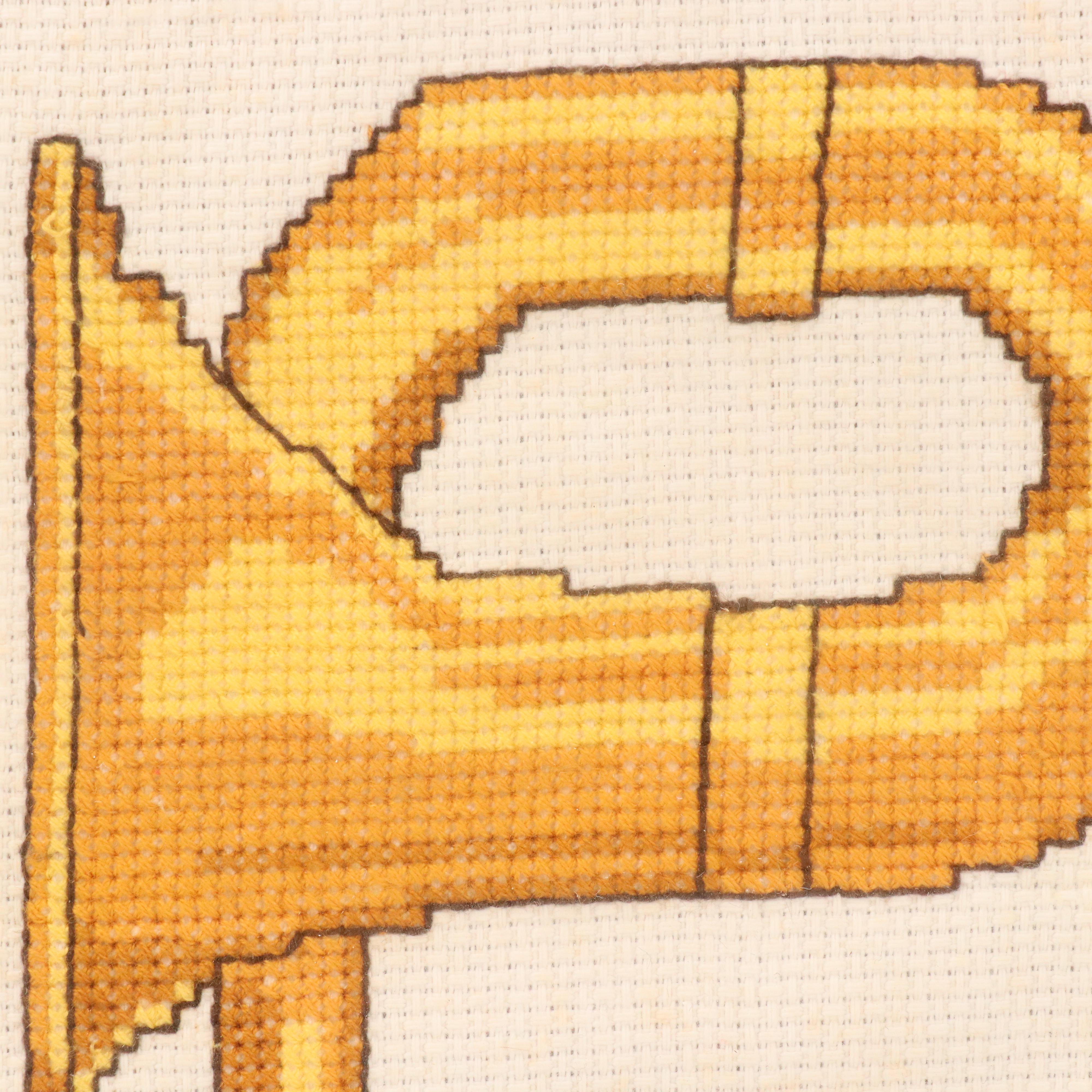 Offset Lithographs After Edgar Degas "Dancing Class" and Embroidery