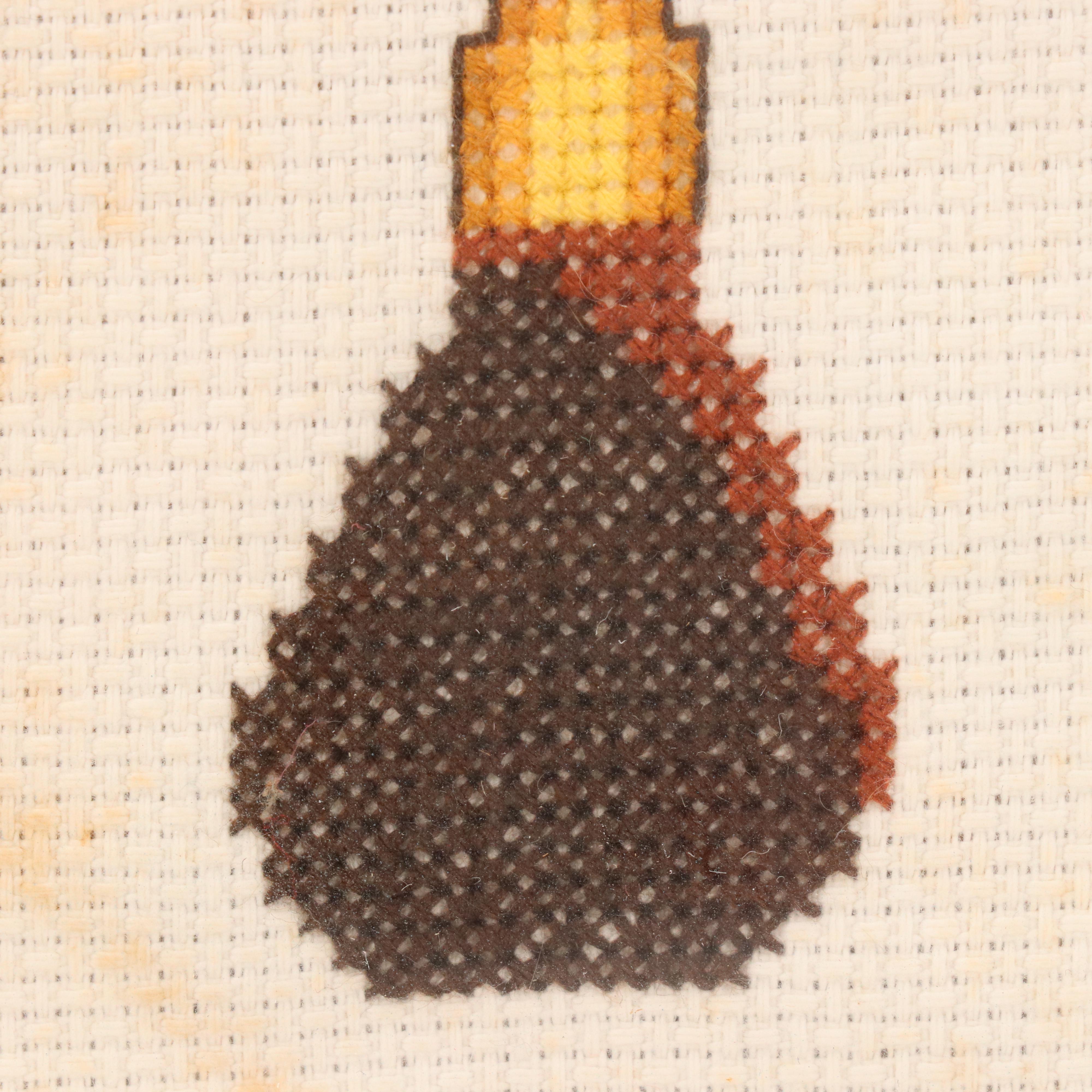 Offset Lithographs After Edgar Degas "Dancing Class" and Embroidery