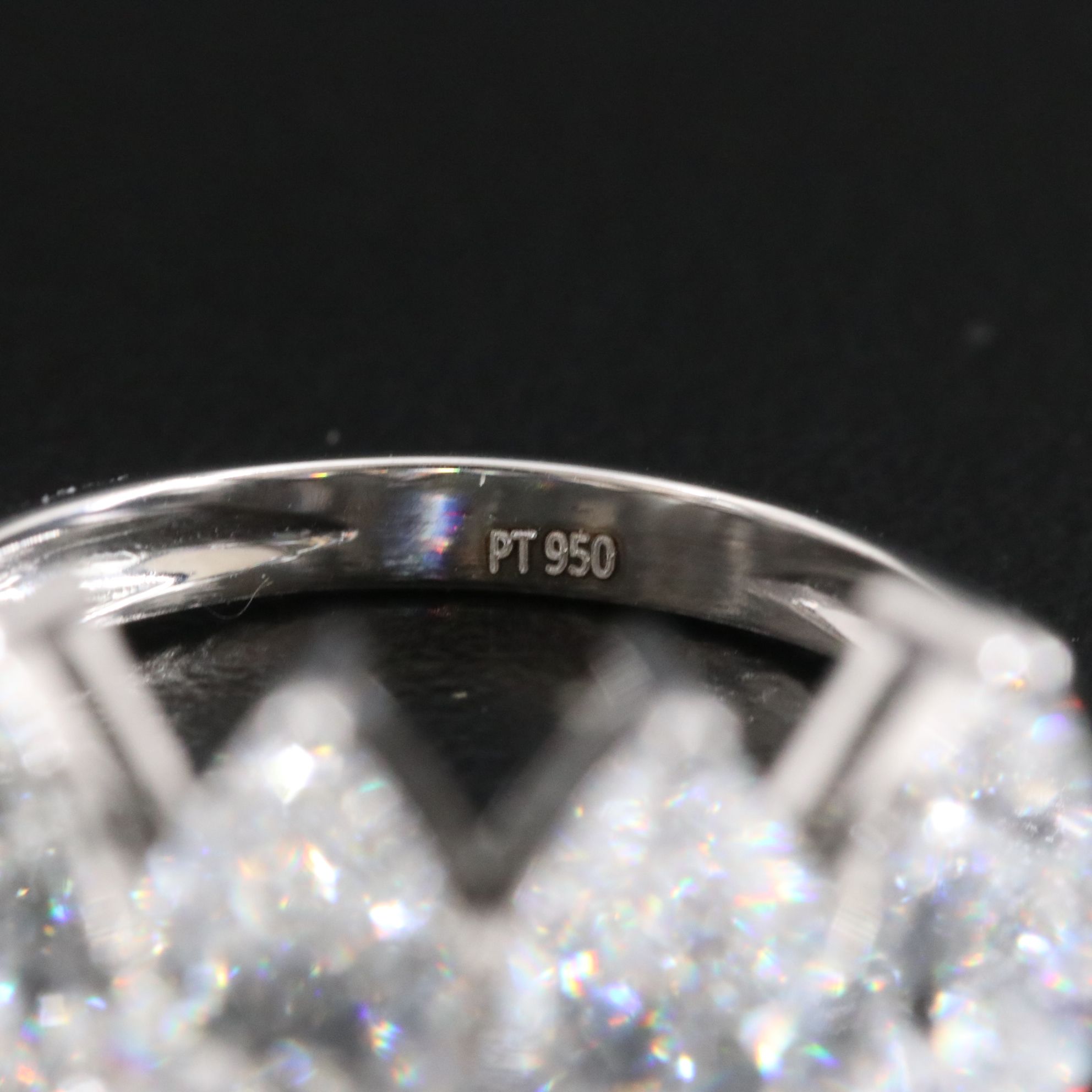 Platinum 4.11 CTW Lab Grown Diamond Ring