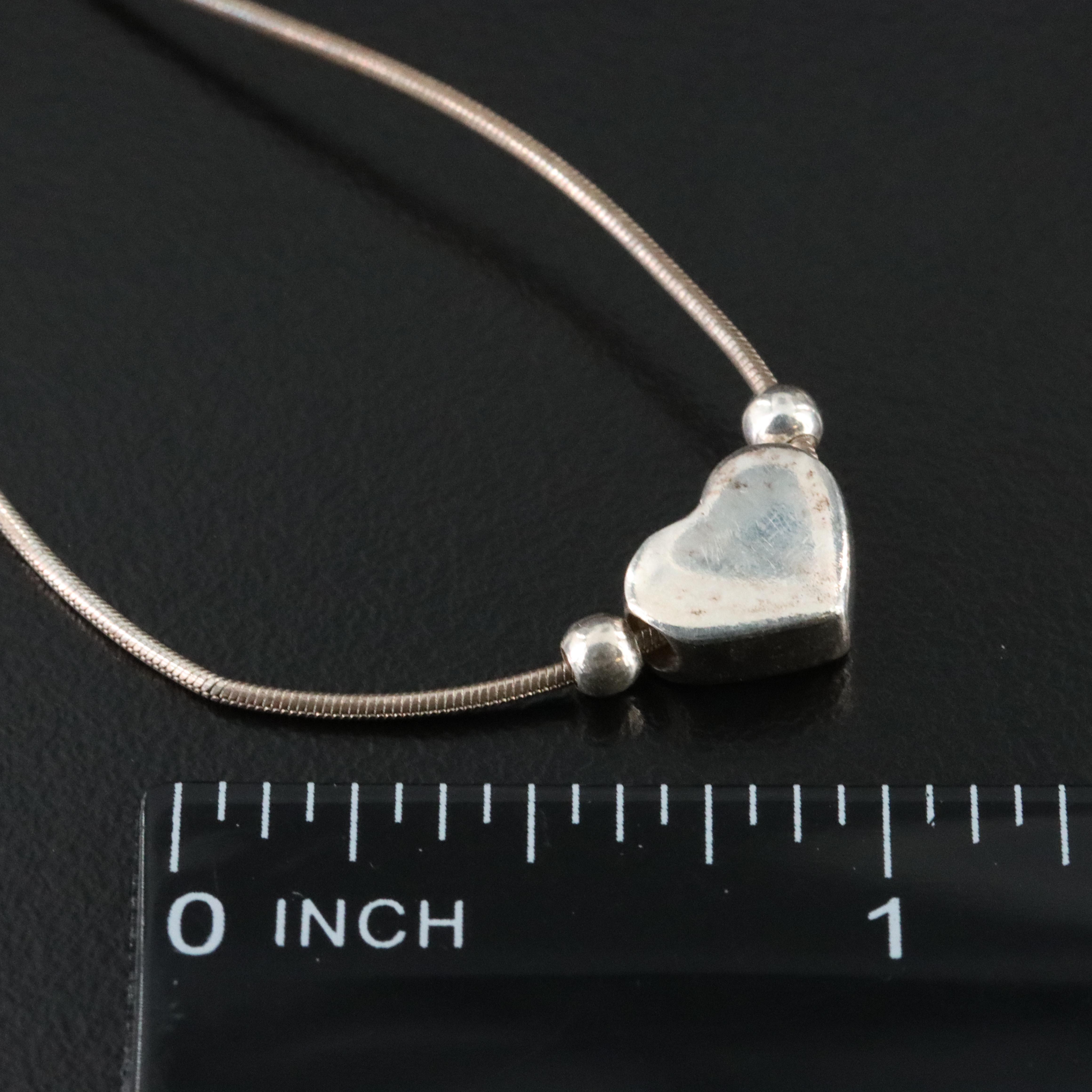 Italian Sterling Heart Necklace