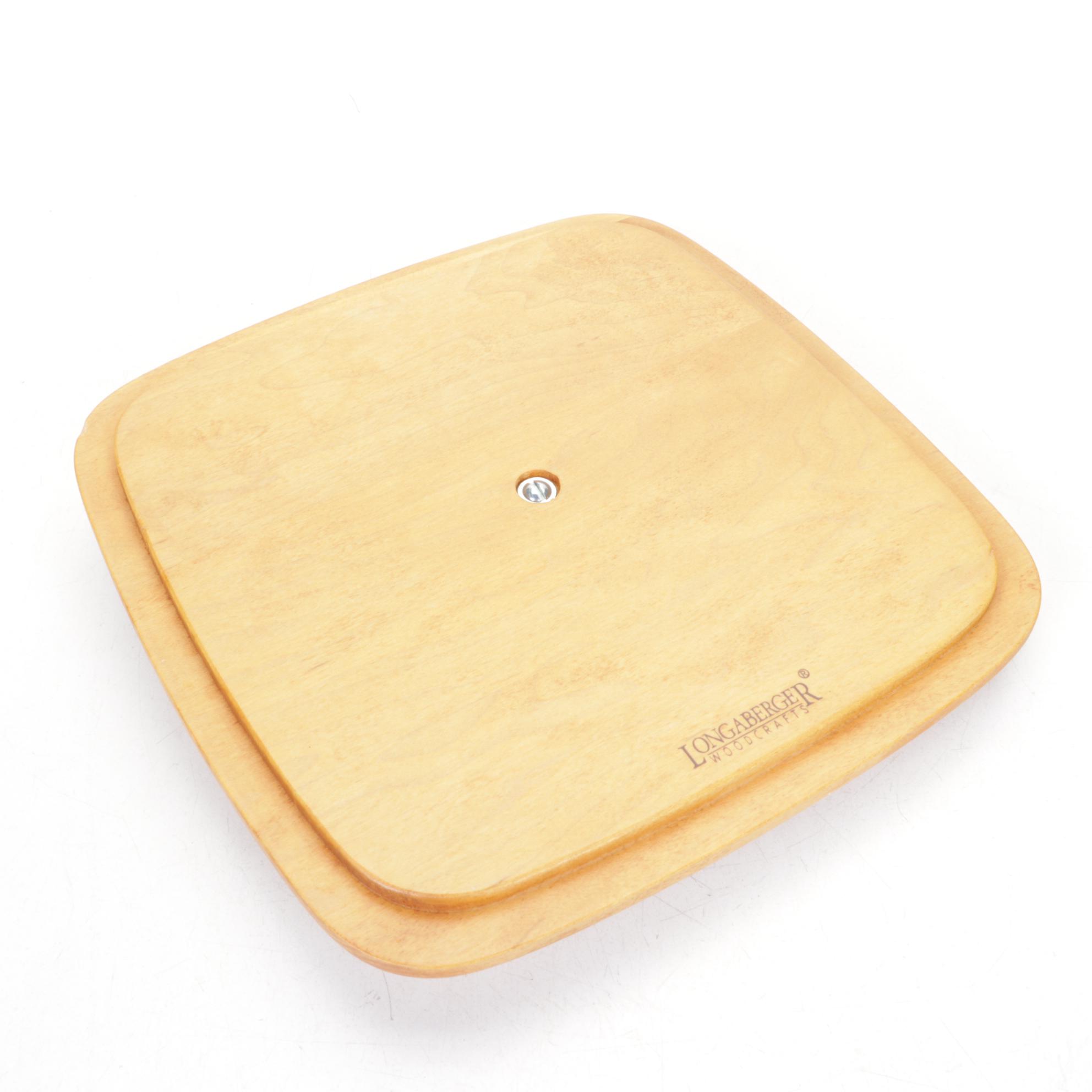 Longaberger Woven Wooden Christmas Baskets with Extra Lid