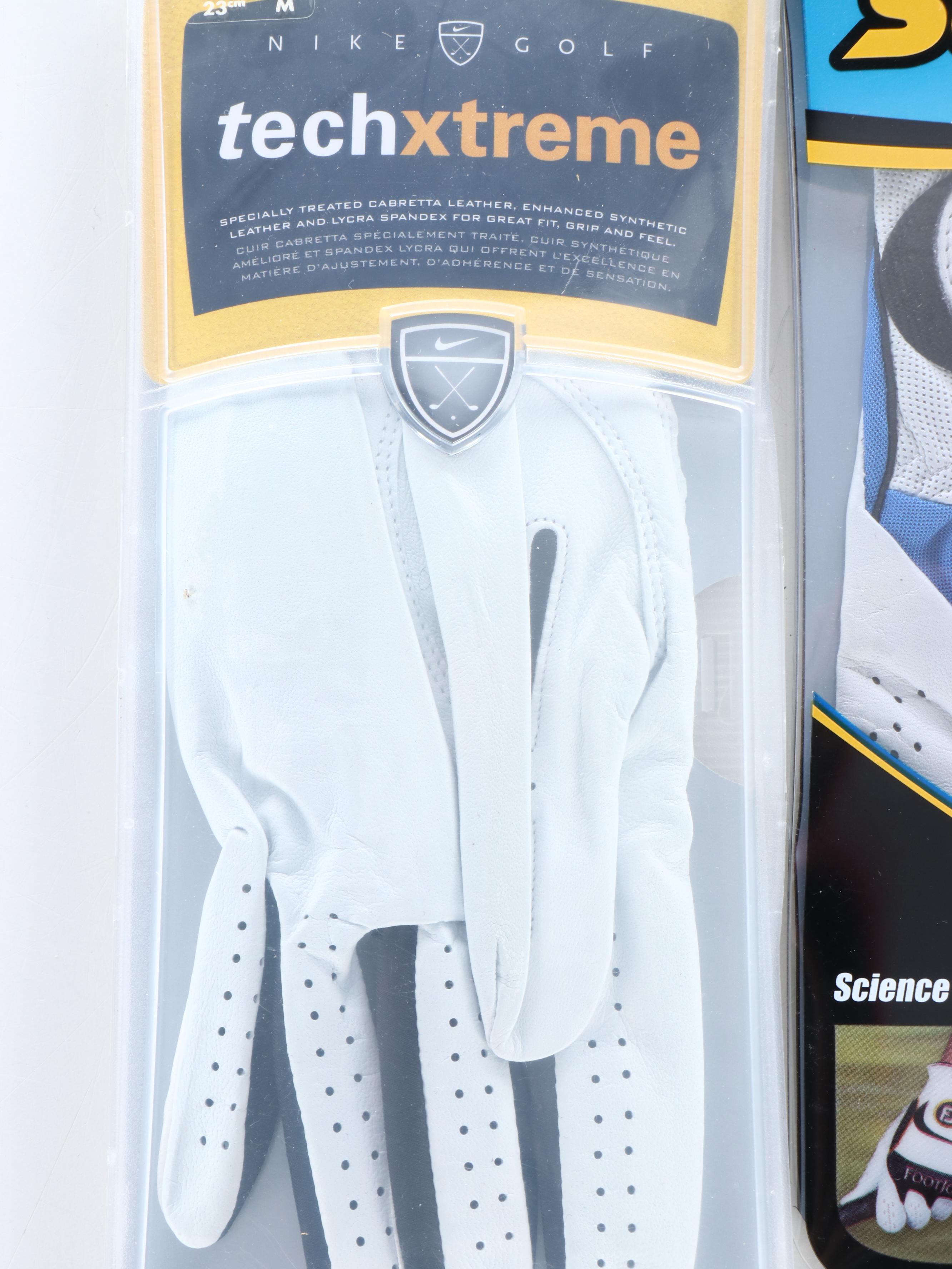 Callaway, Nike, Footjoy and Other Leather Golf Gloves