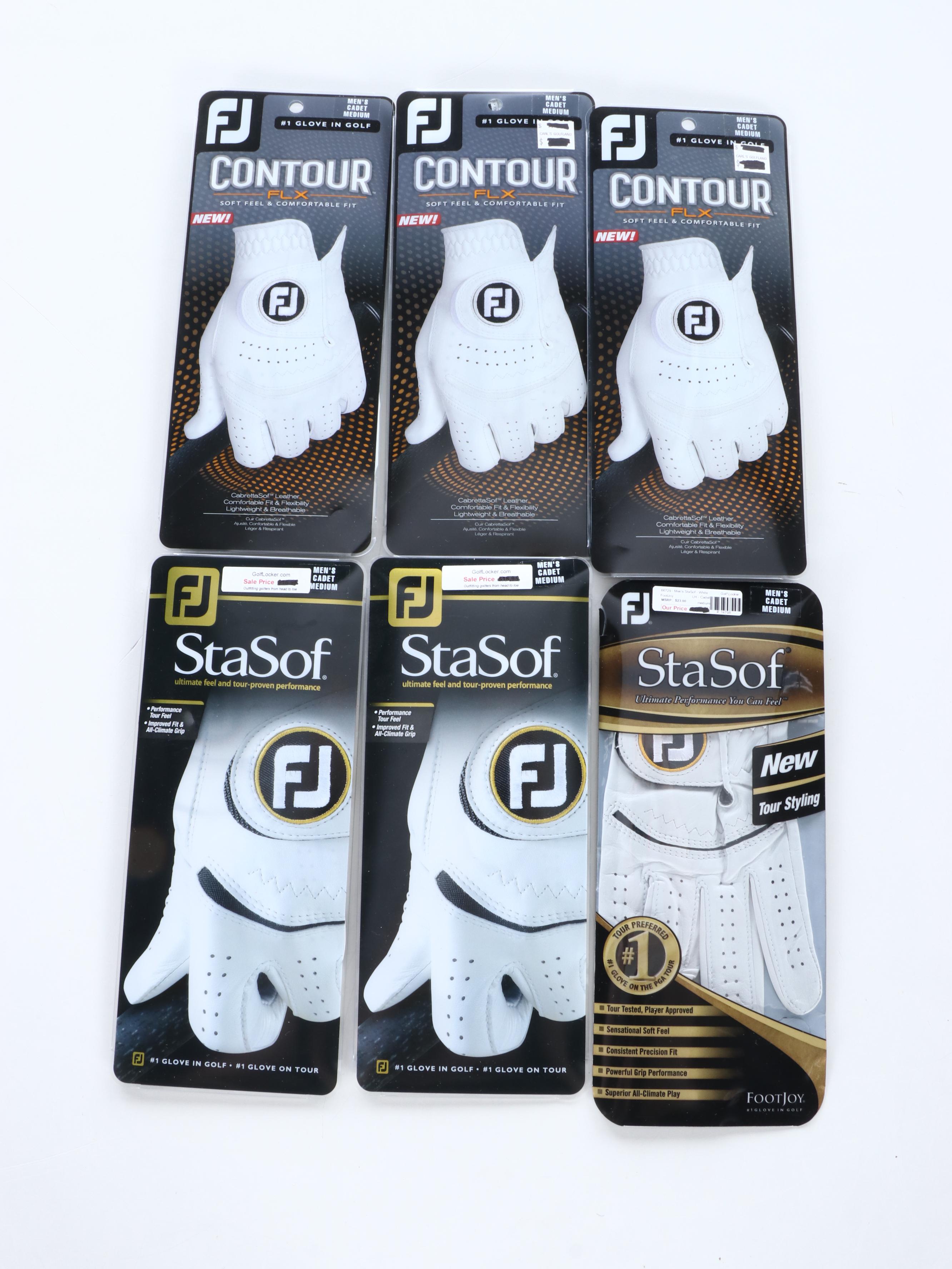 Callaway, Nike, Footjoy and Other Leather Golf Gloves