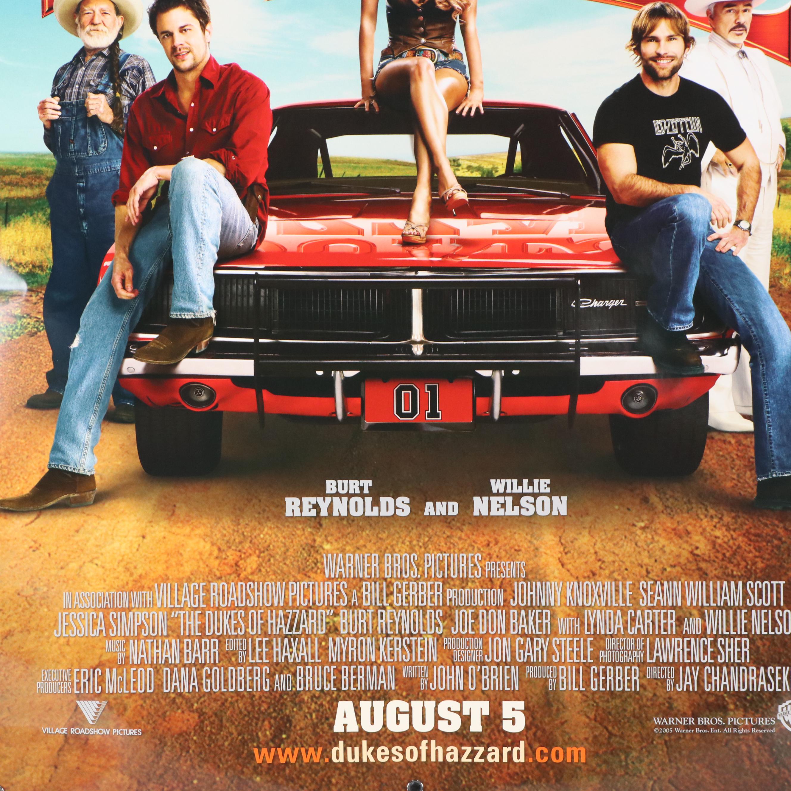 "The Dukes of Hazzard" Offset Lithograph Movie Poster, 21st Century