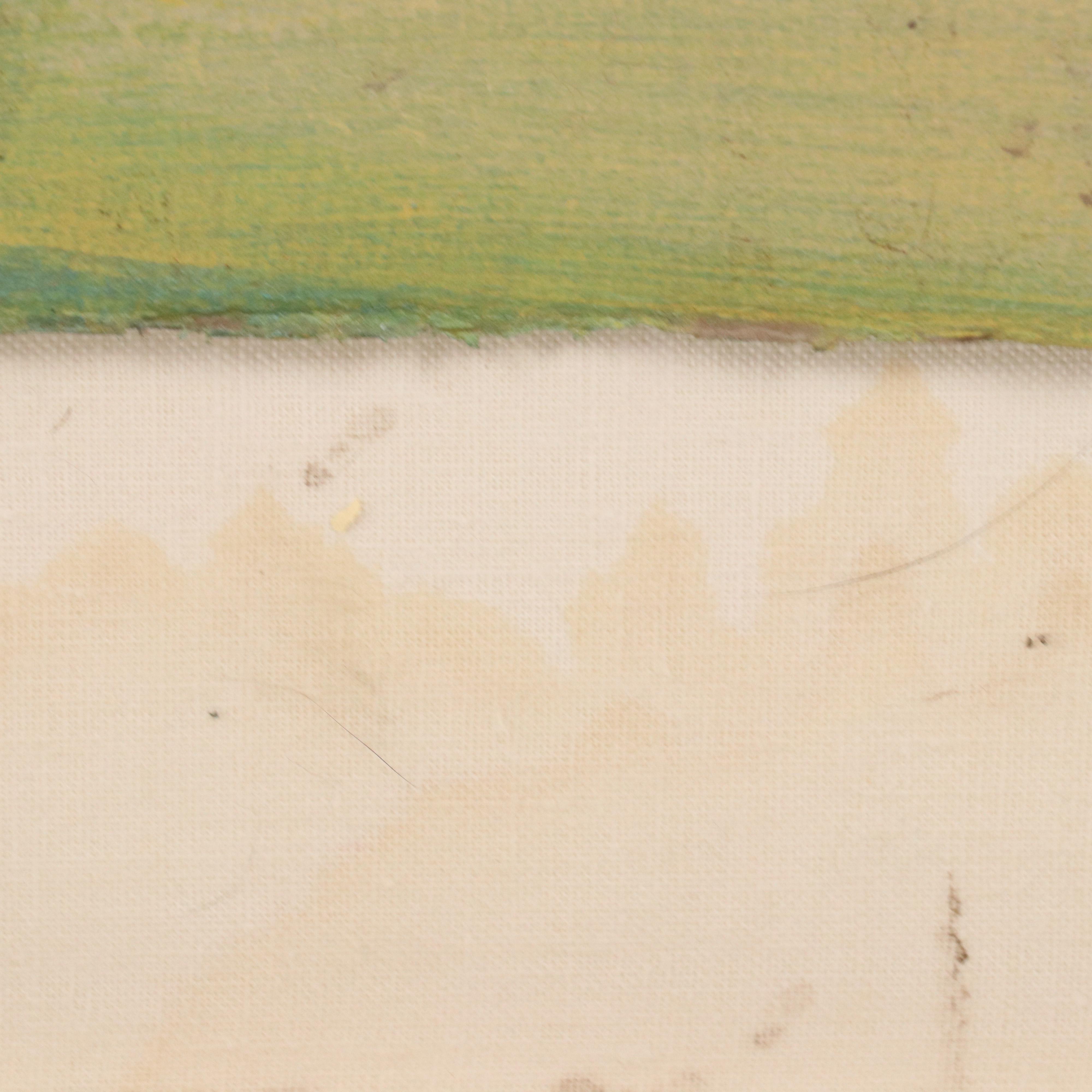 Kristen Myers Acrylic Painting of Anthropomorphic Cat, 2005