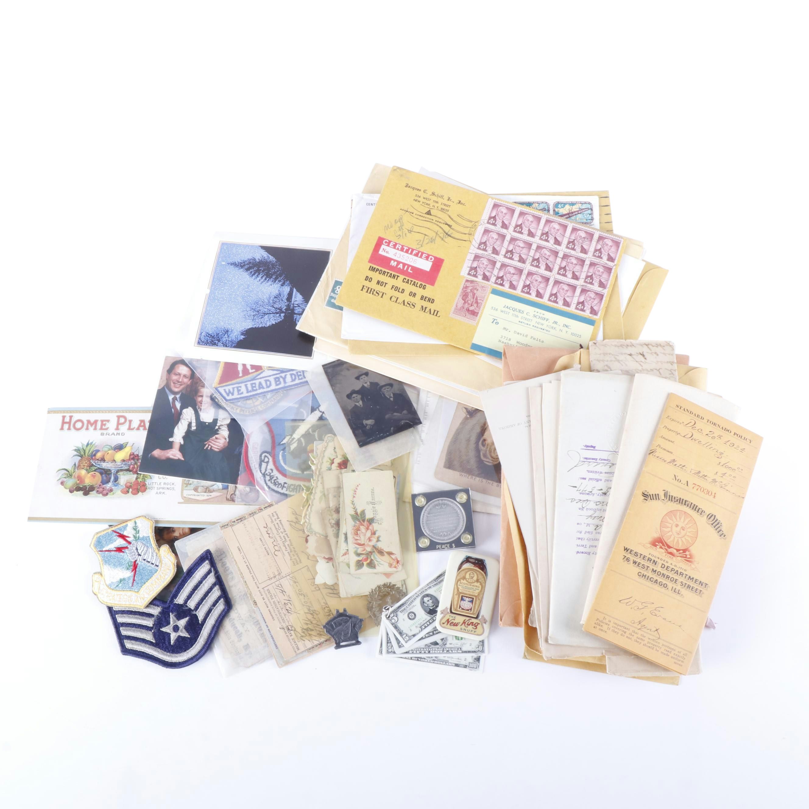 U.S. Bicentennial Postage Stamps, Antique Documents, Postcards, & Other Ephemera