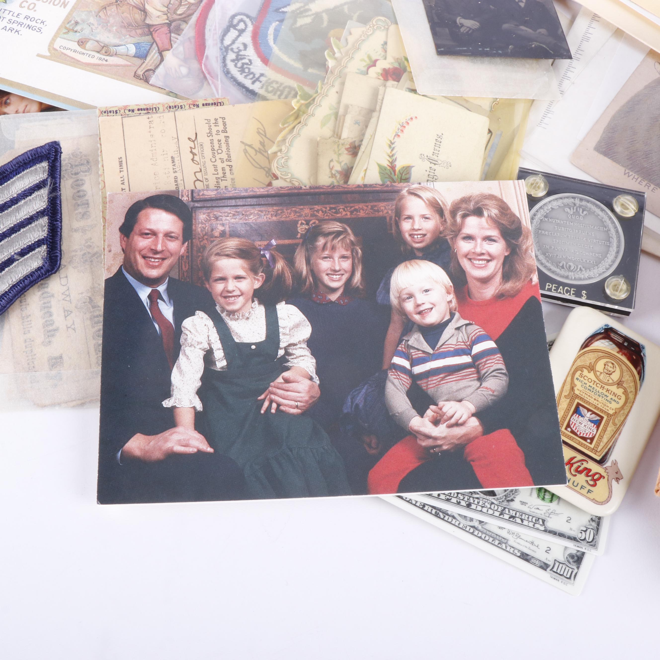 U.S. Bicentennial Postage Stamps, Antique Documents, Postcards, & Other Ephemera