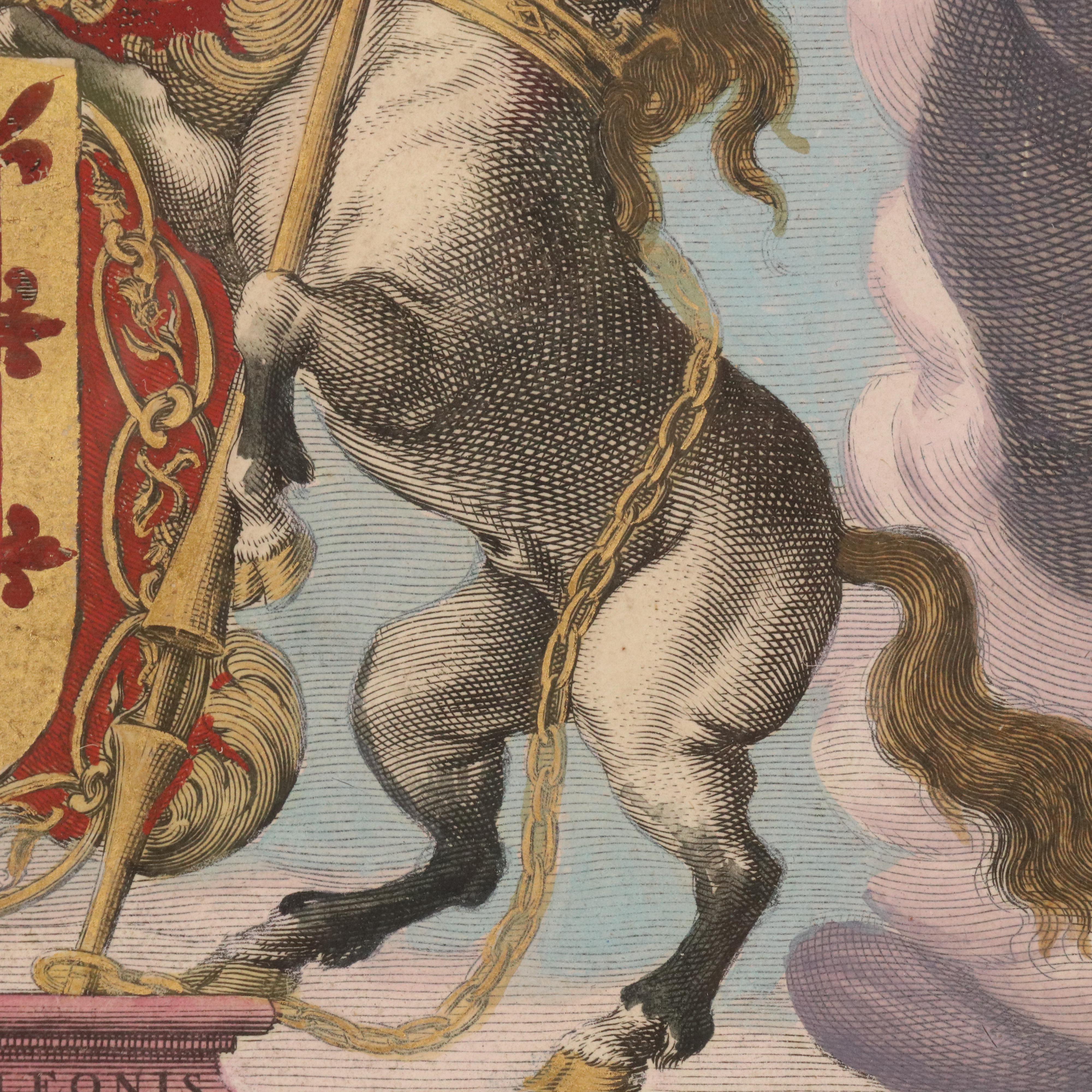 Hand-Colored Engraving Title Page of "Toonneel des Aerdrycx" by Joan Blaeu