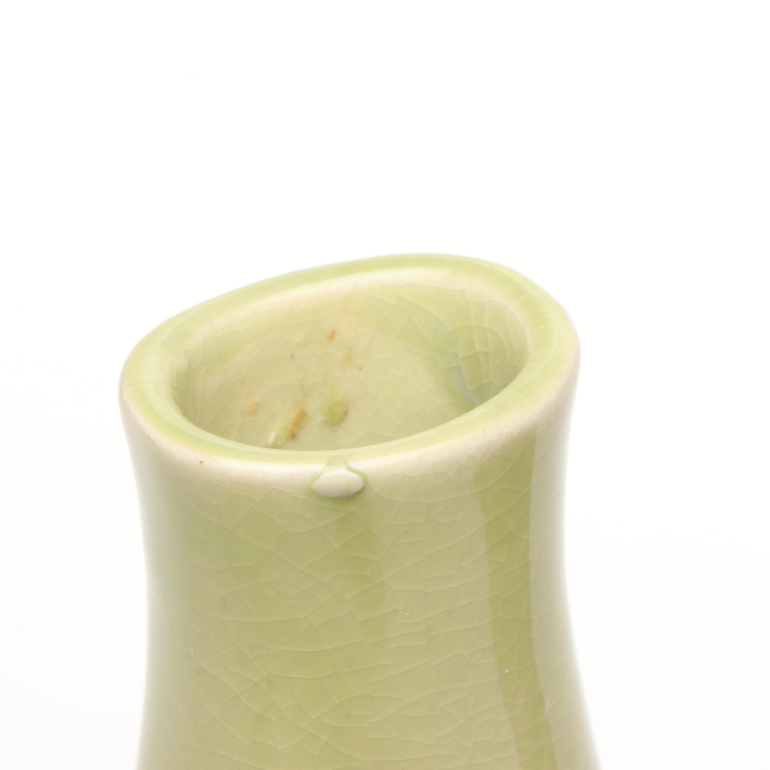 Salt Glazed Stoneware Bowl and Spherical Figures with Ceramic Vases