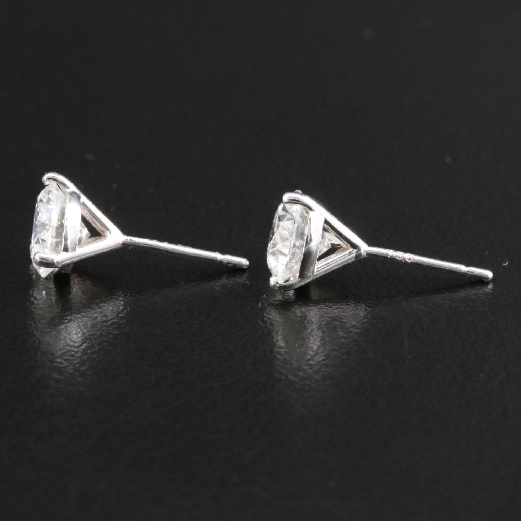 14K 2.00 CTW Lab Grown Diamond Earrings