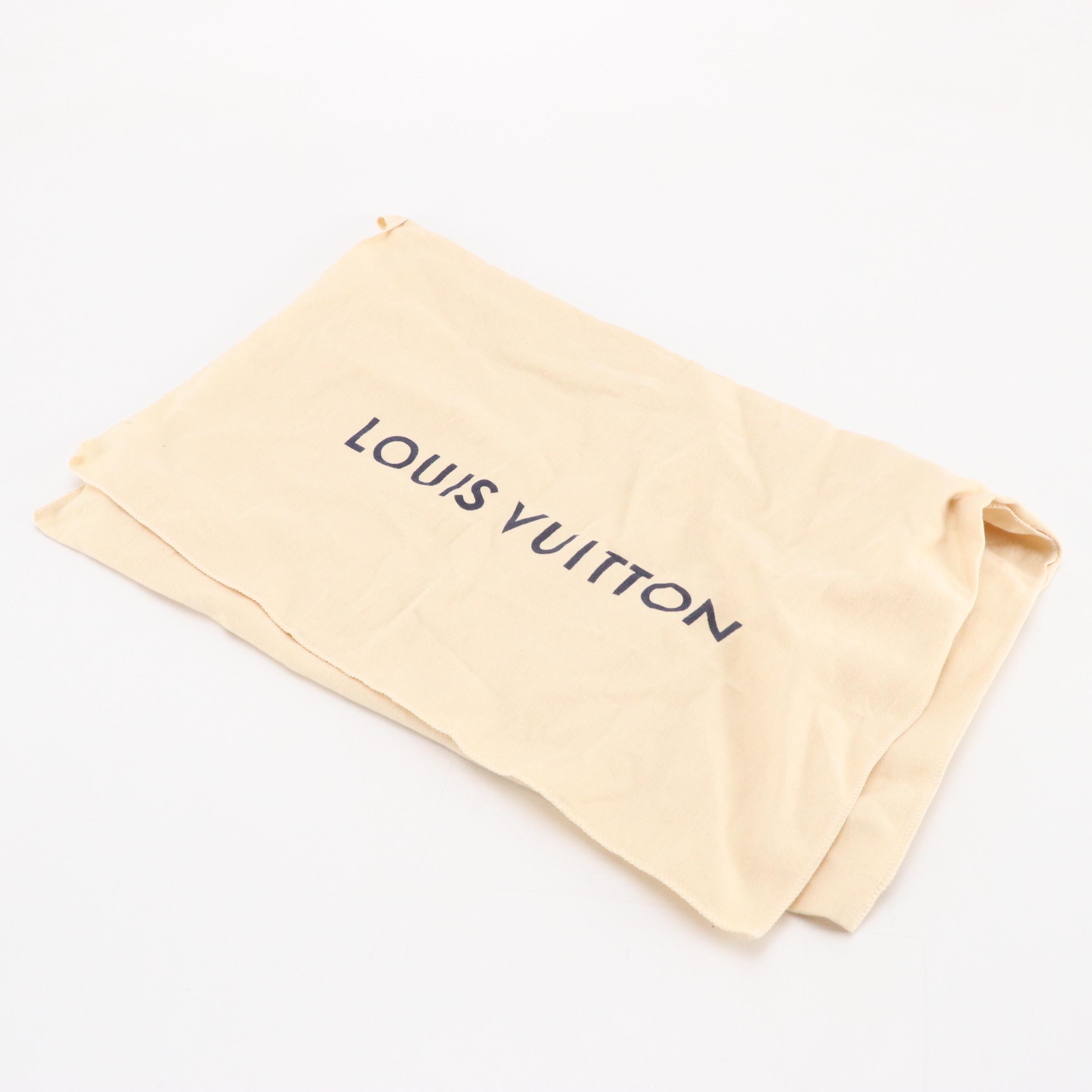 Louis Vuitton Saumur Messenger Bag in Monogram Eclipse Canvas & Grained Leather