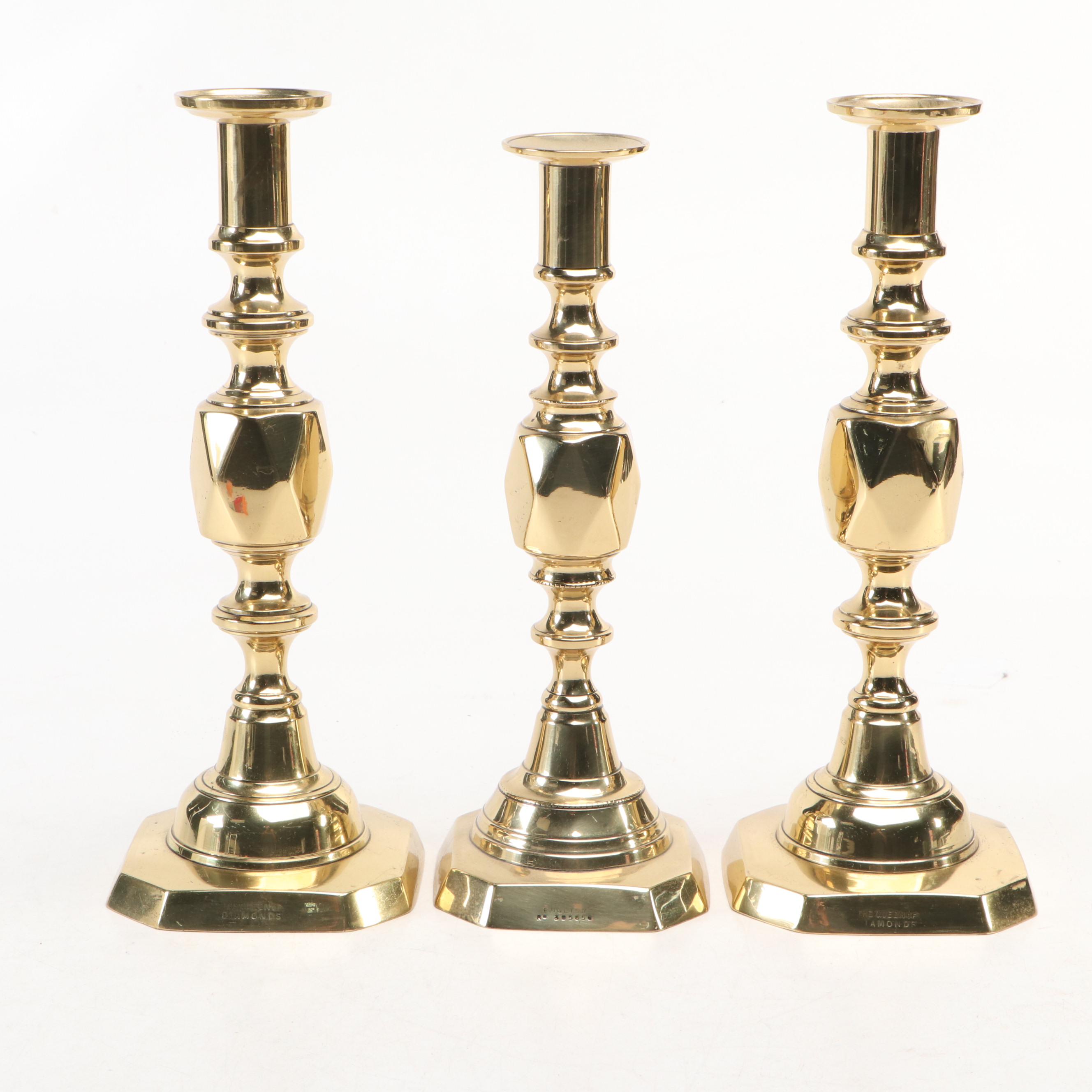 The Diamond Princess, Queen of Diamonds, and More Brass Candle Holders