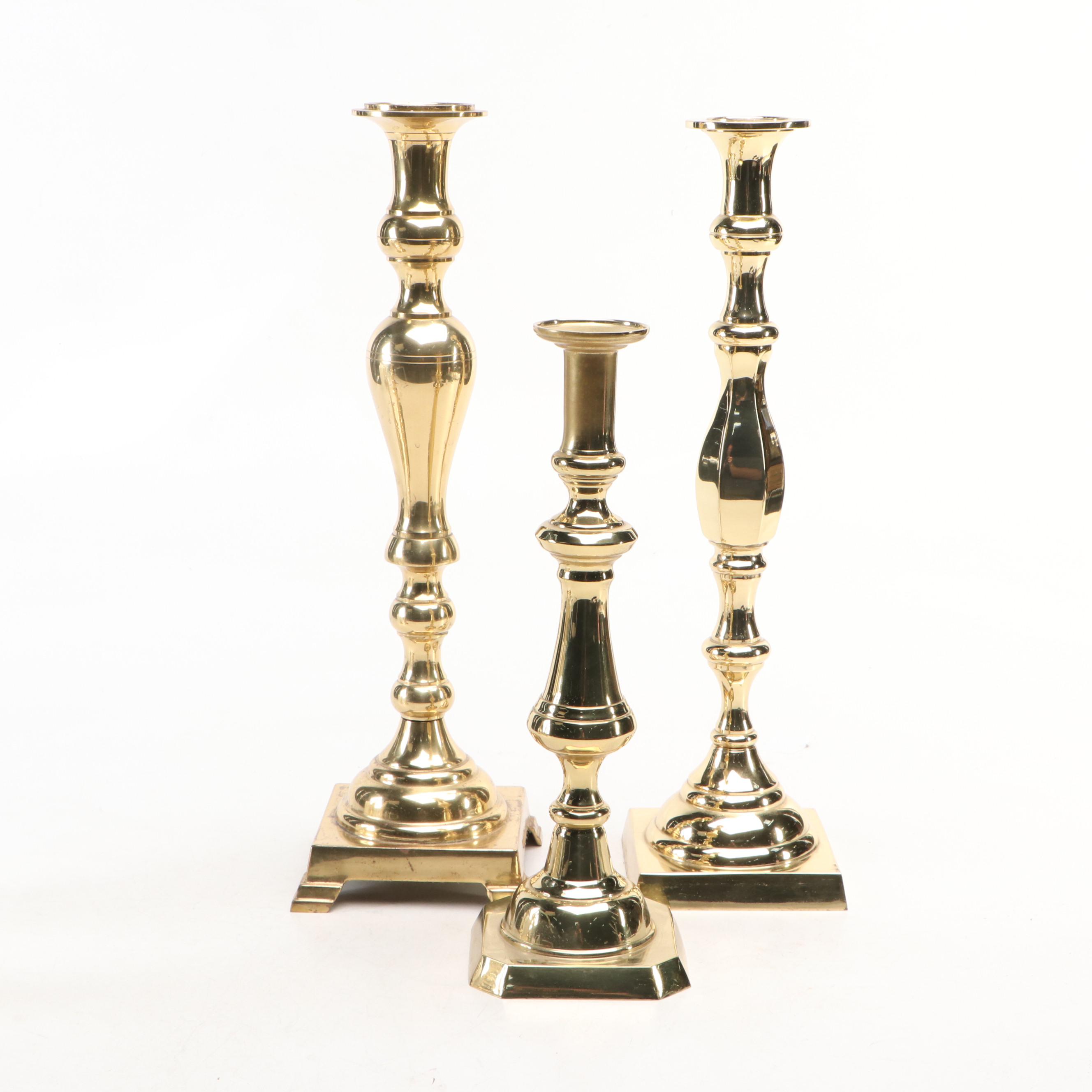 The Diamond Princess, Queen of Diamonds, and More Brass Candle Holders
