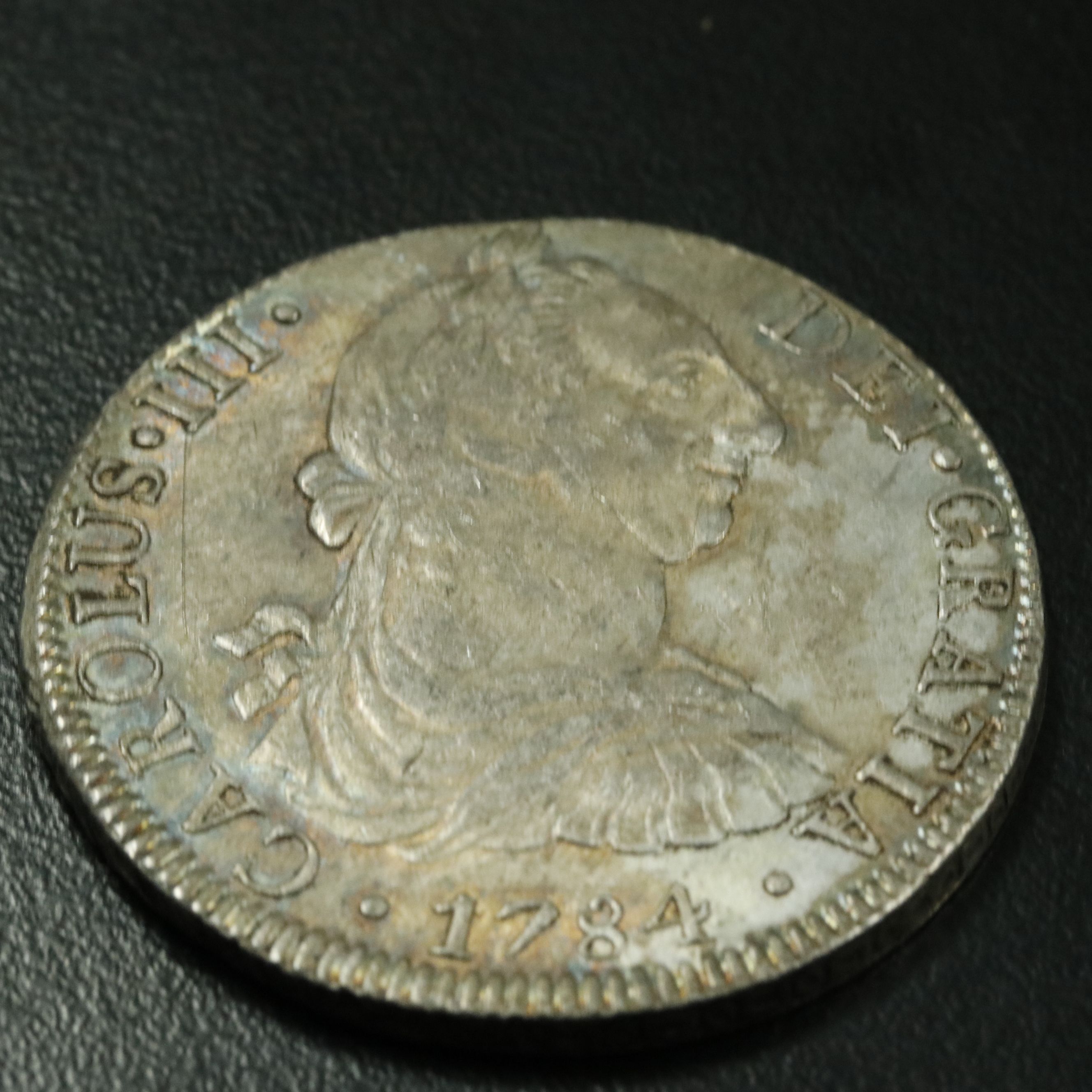 1784 Spanish Eight Reales Silver Coin
