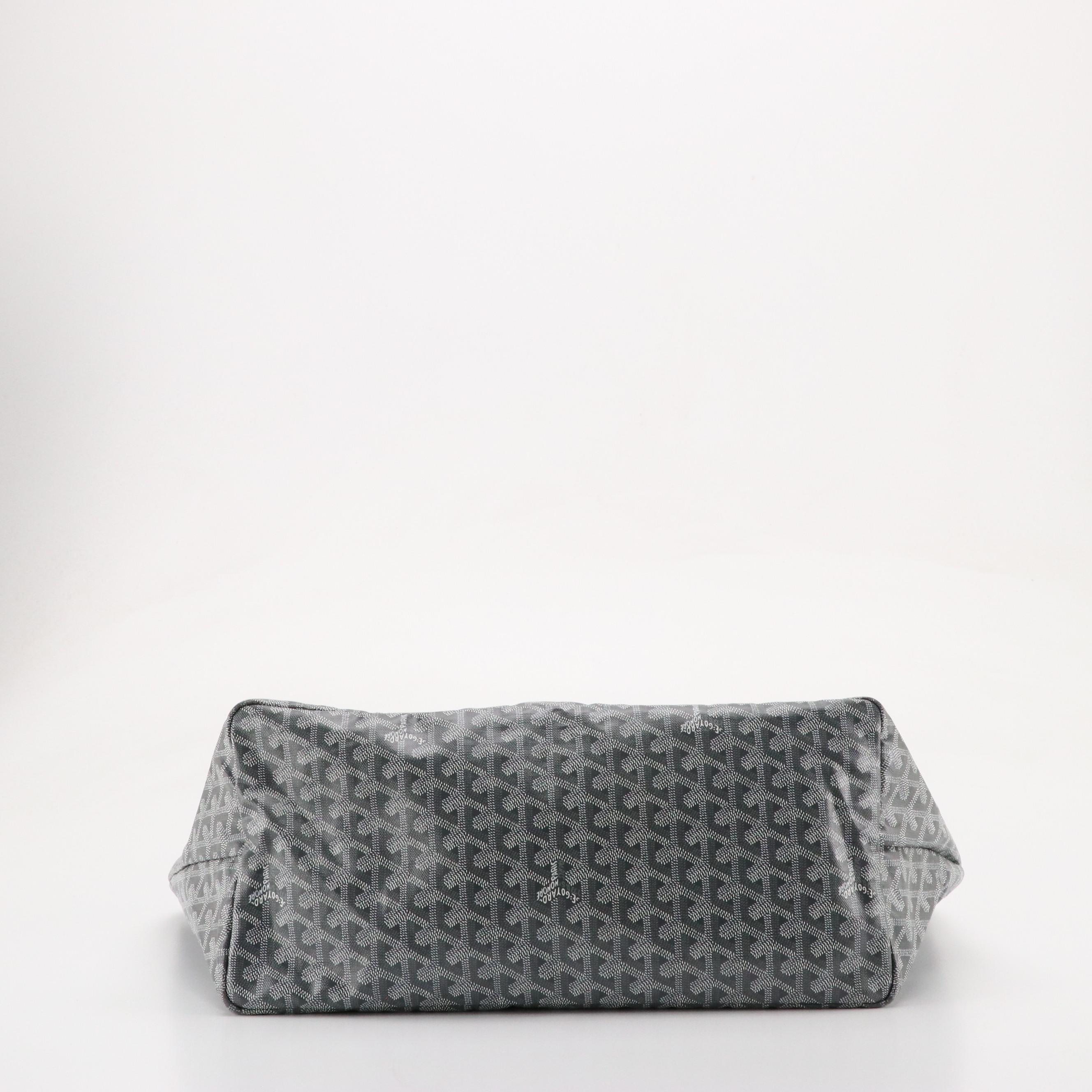 Goyard Saint Louis GM Tote in Grey Goyardine Canvas