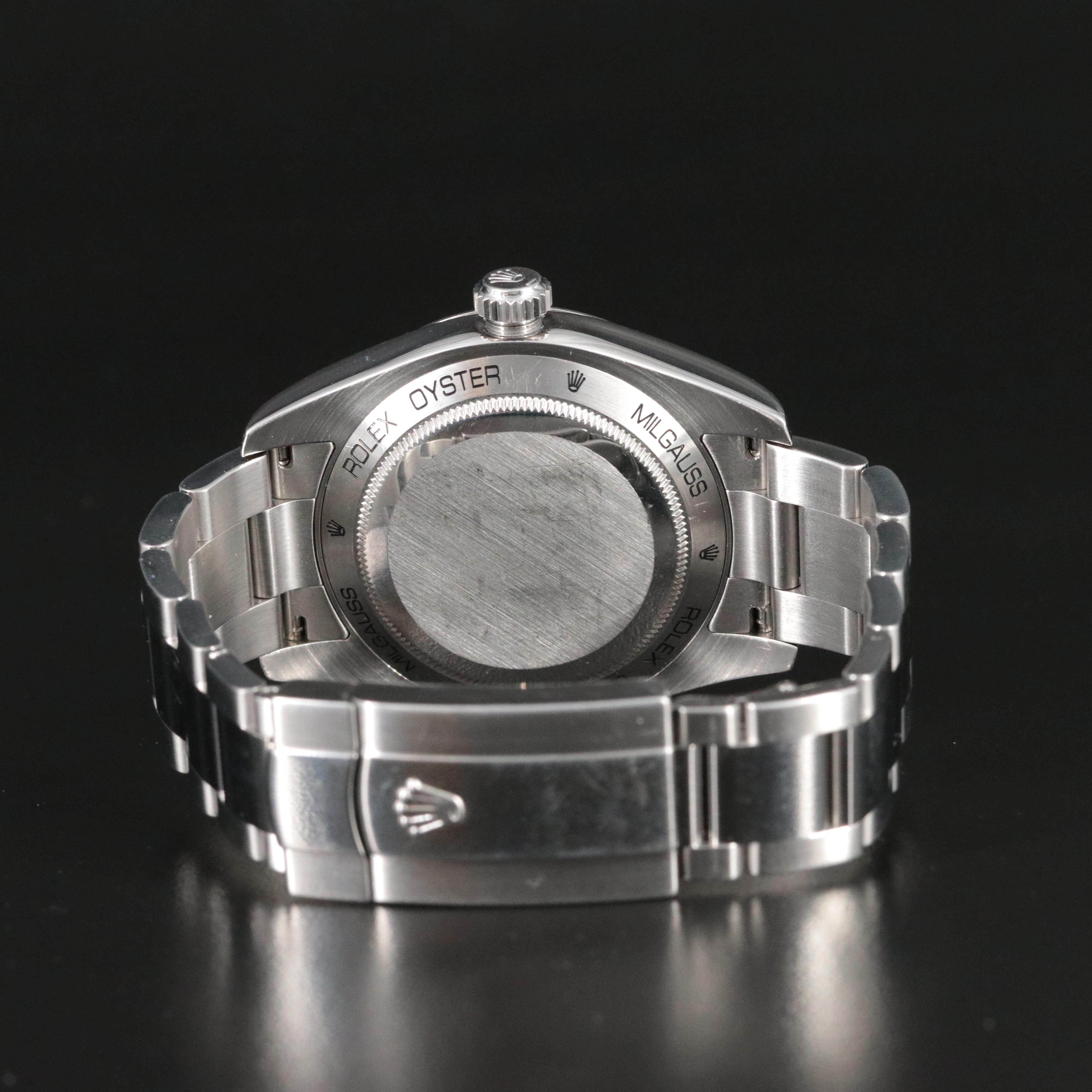 Rolex Milgauss Green Crystal Ref.116400 Stainless Steel 2008 Watch