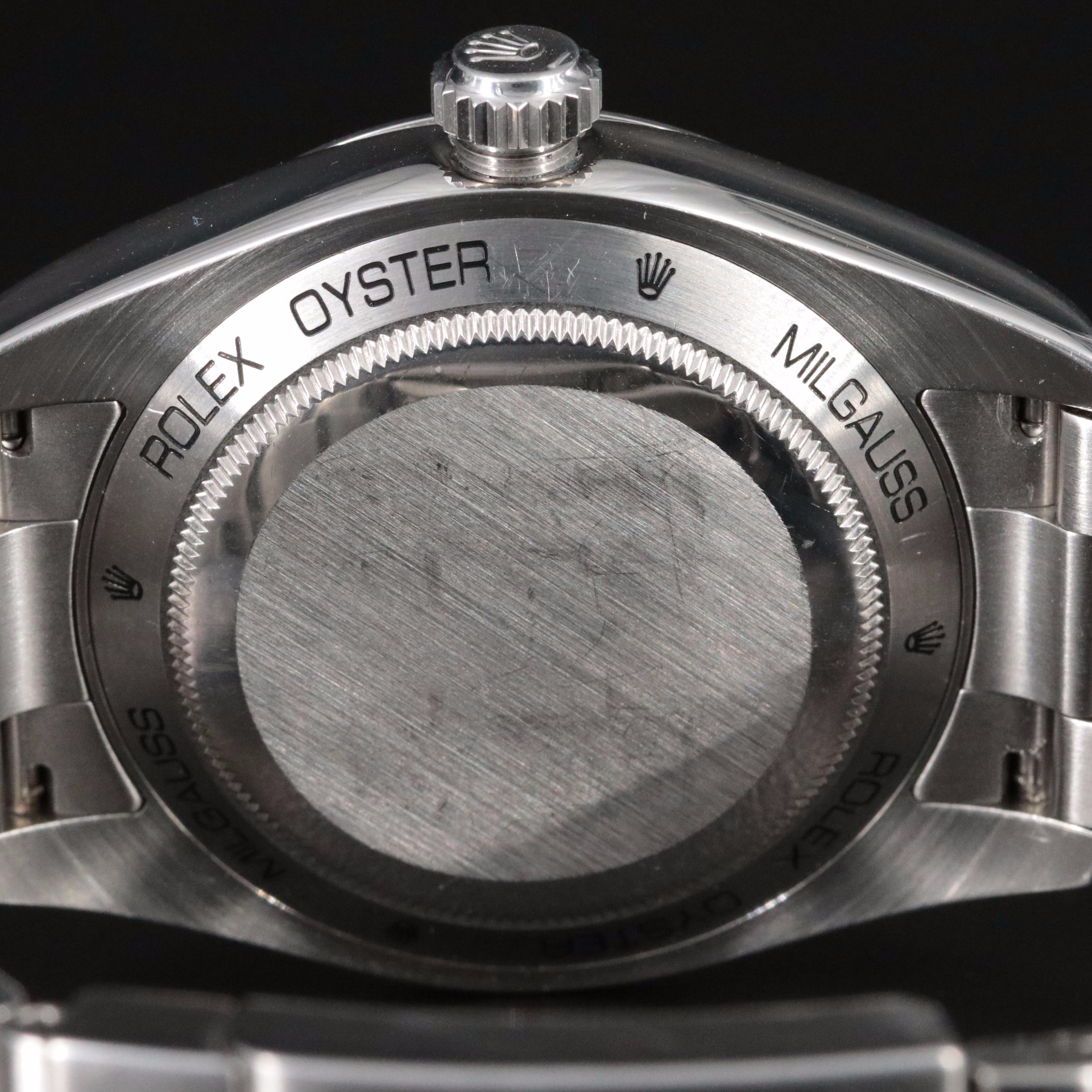 Rolex Milgauss Green Crystal Ref.116400 Stainless Steel 2008 Watch