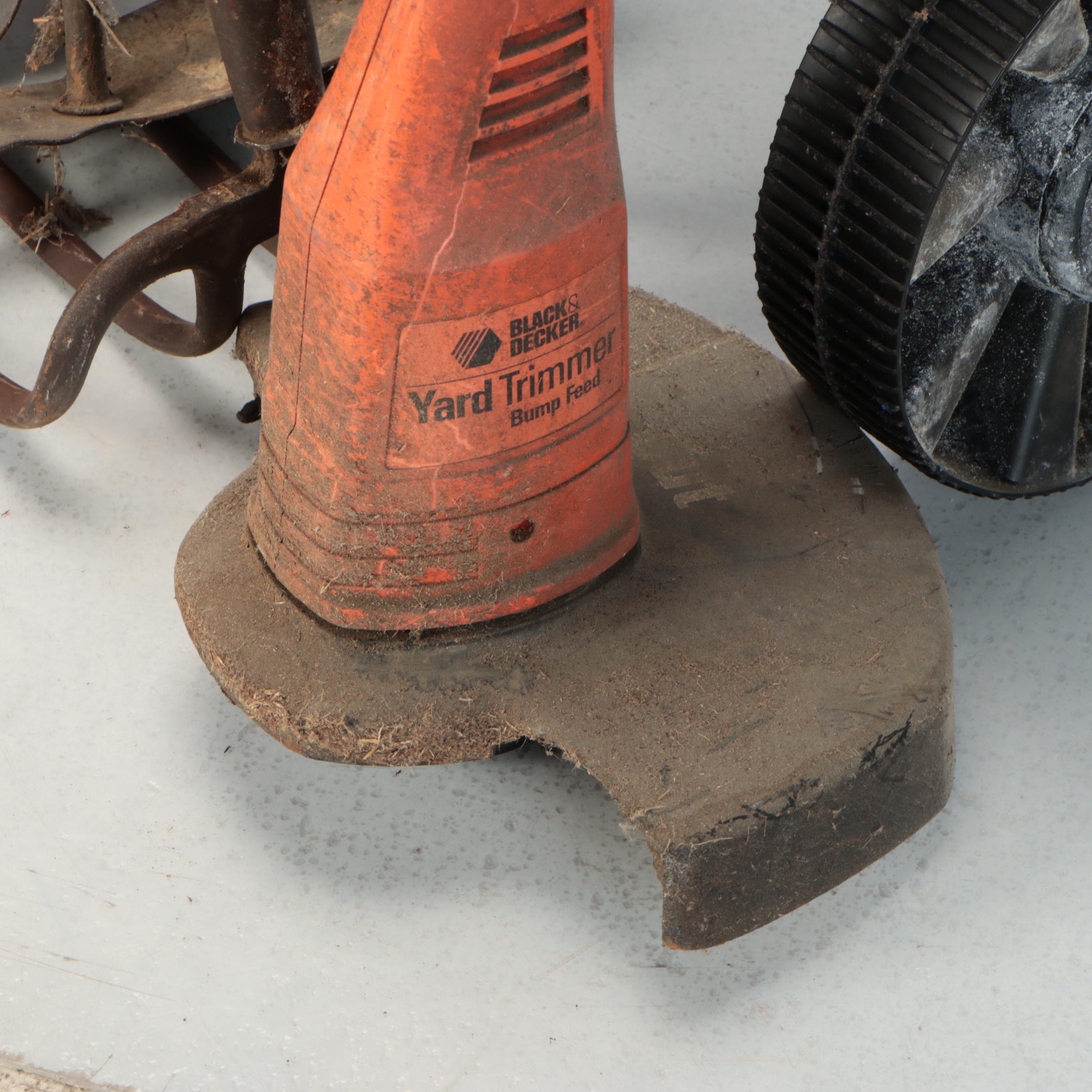 Black+Decker Hedge Trimmer, True Temper Wheelbarrow, and More Lawn Tools