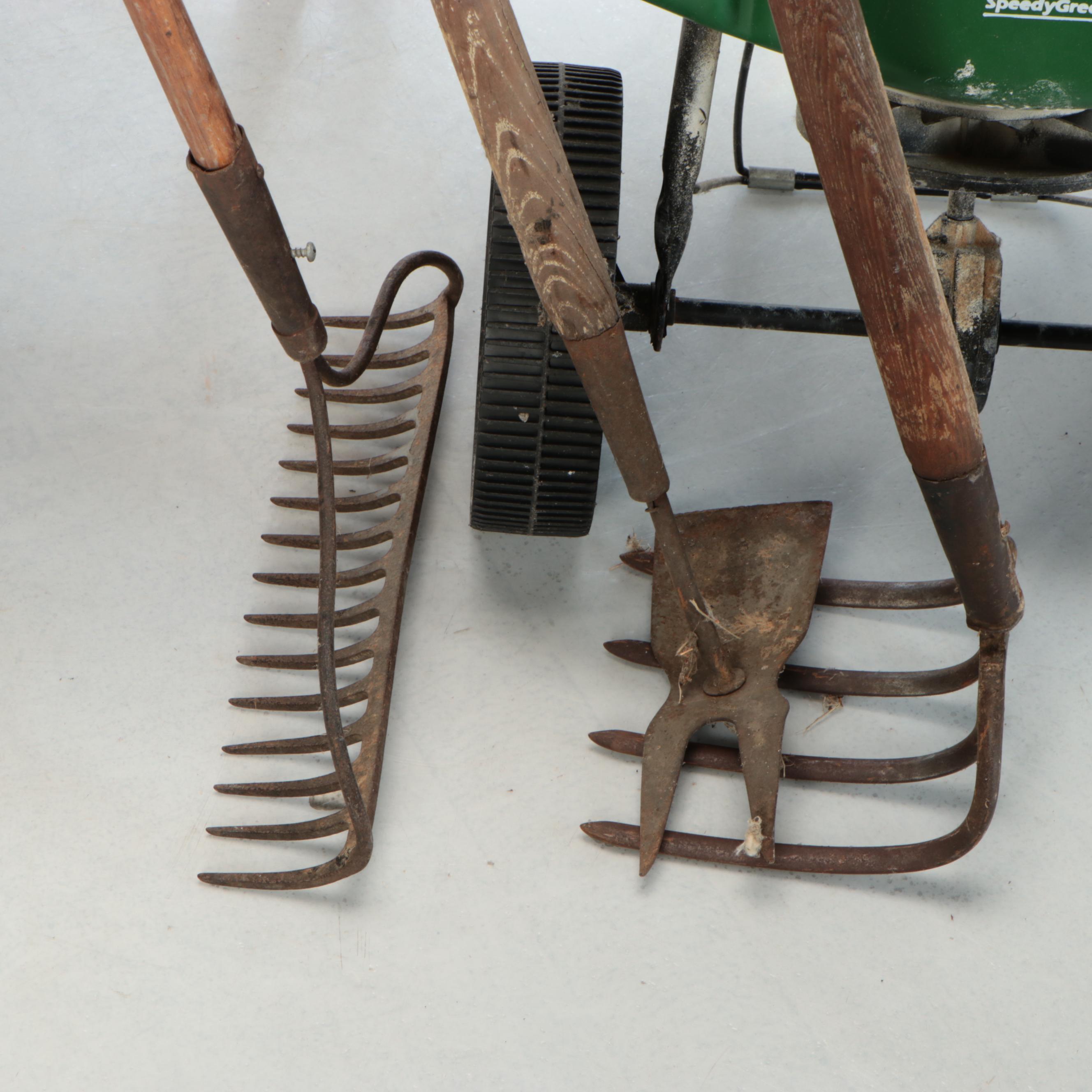 Black+Decker Hedge Trimmer, True Temper Wheelbarrow, and More Lawn Tools