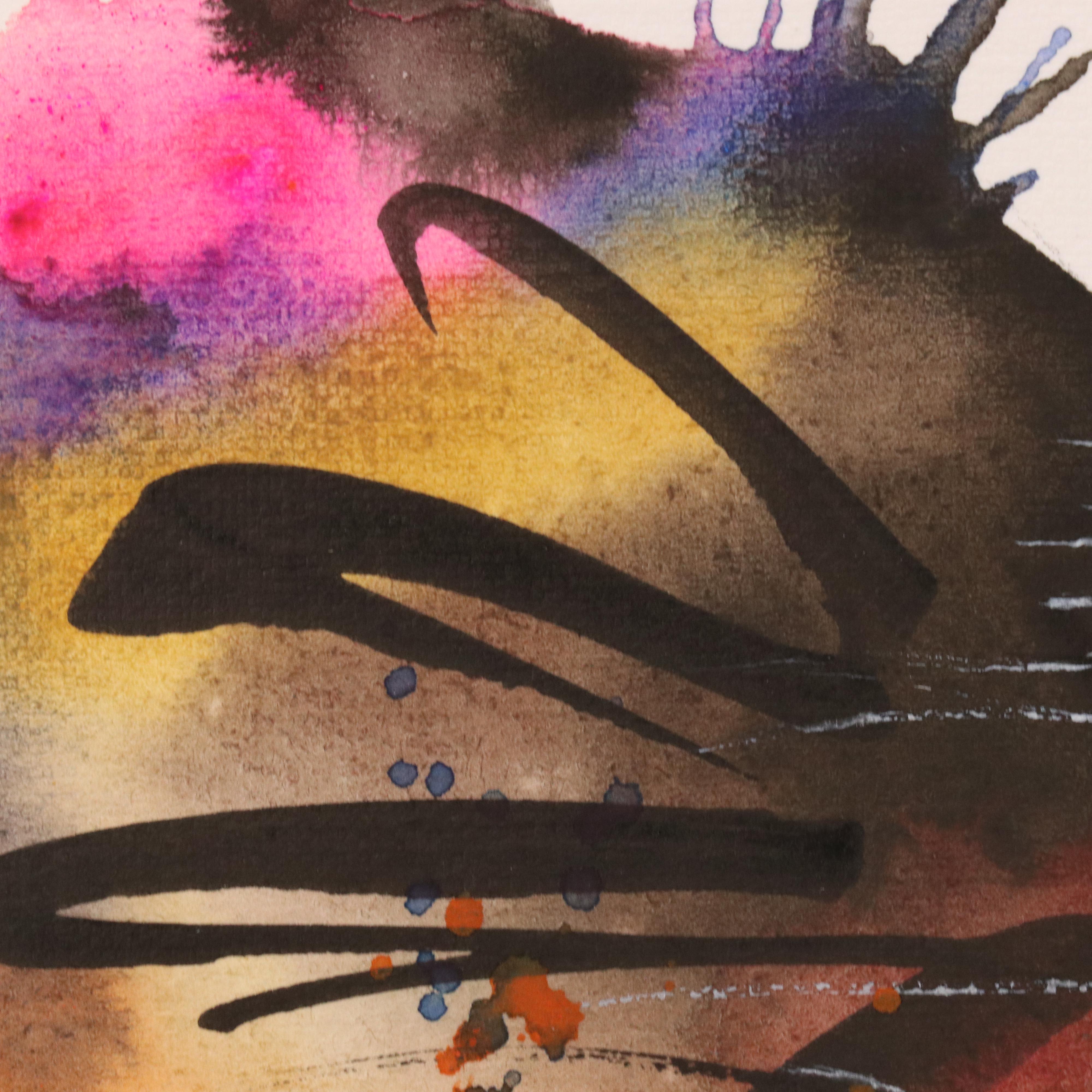 Anne Gorywine Watercolor Painting of Stylized Cow, 2025