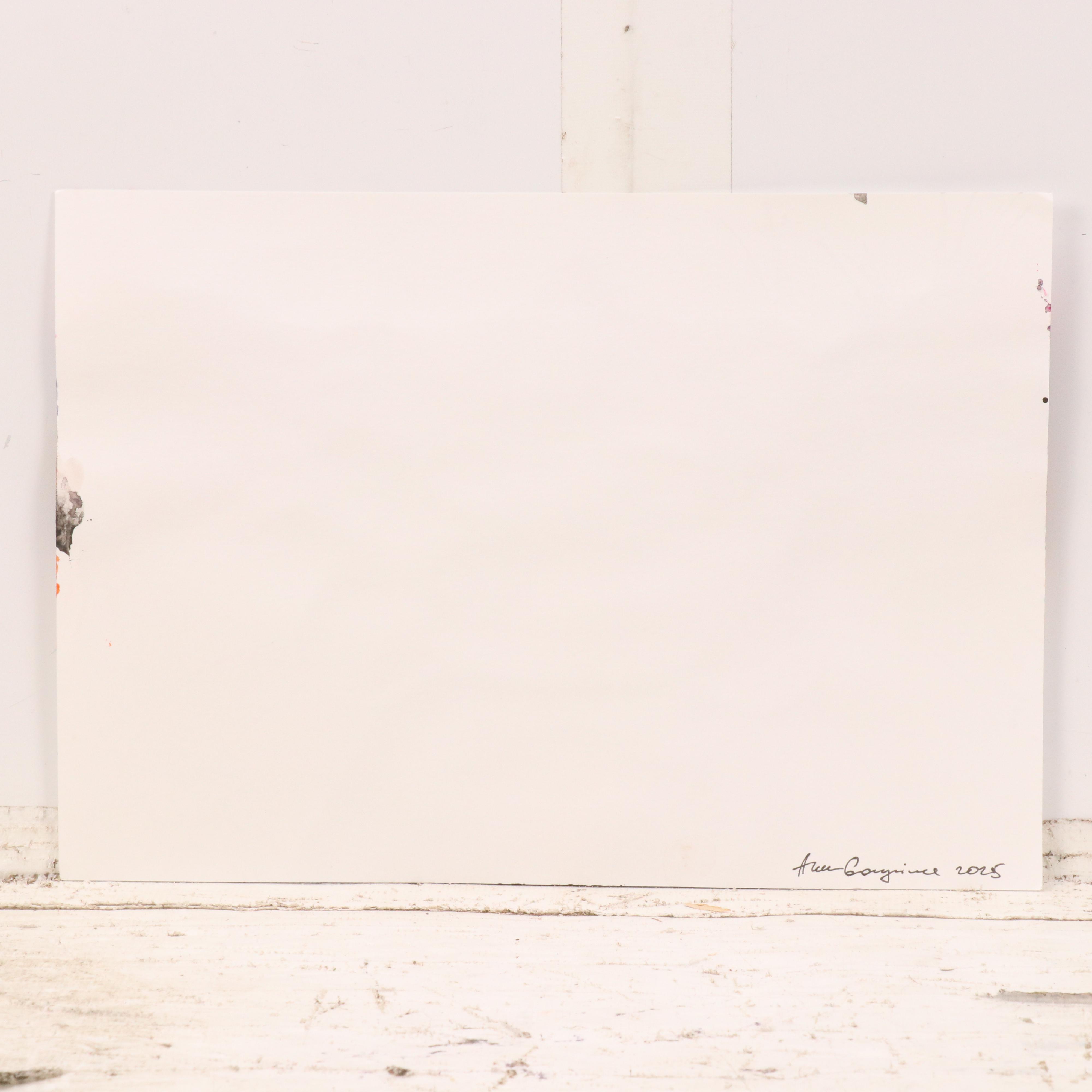 Anne Gorywine Watercolor Painting of Stylized Cow, 2025