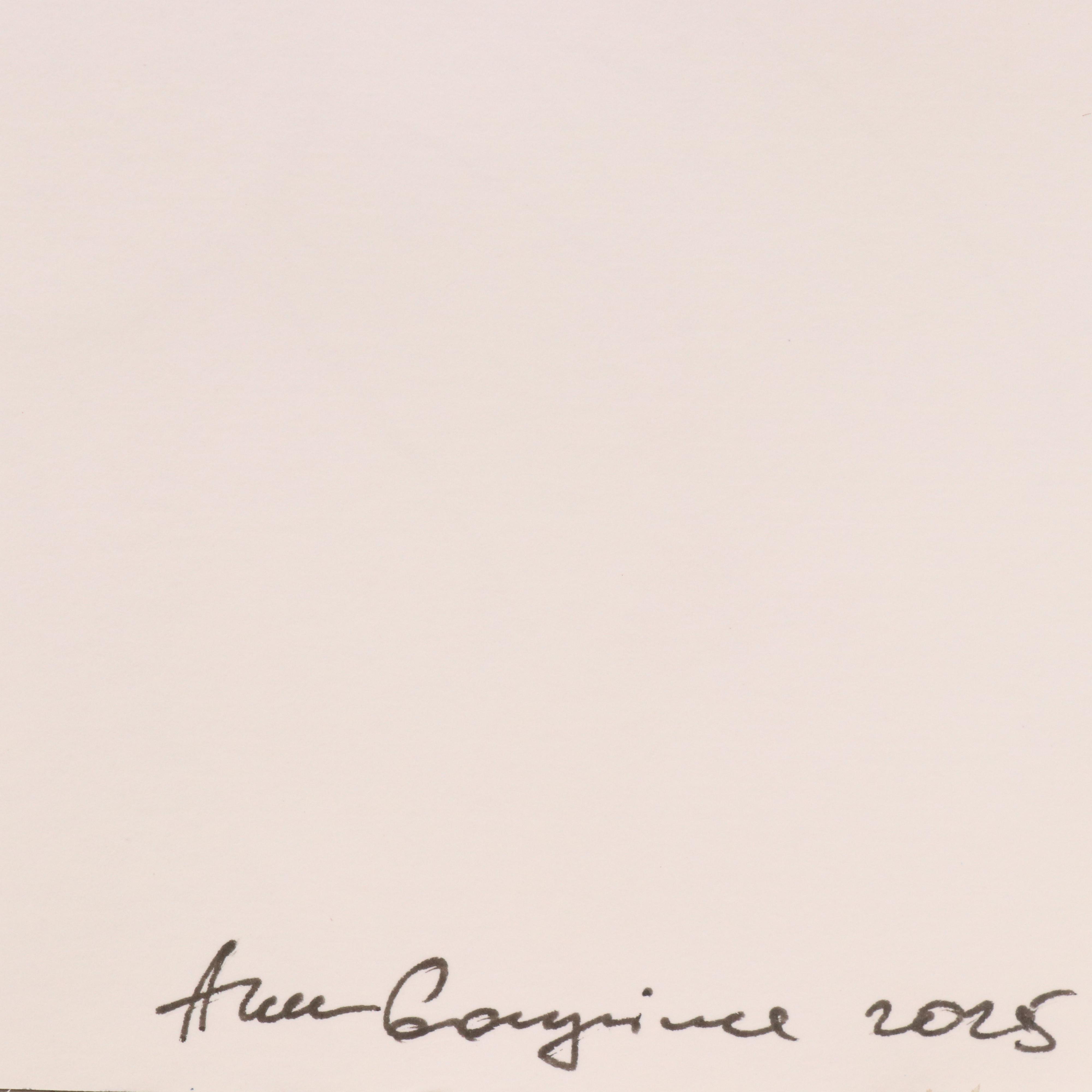 Anne Gorywine Watercolor Painting of Stylized Cow, 2025