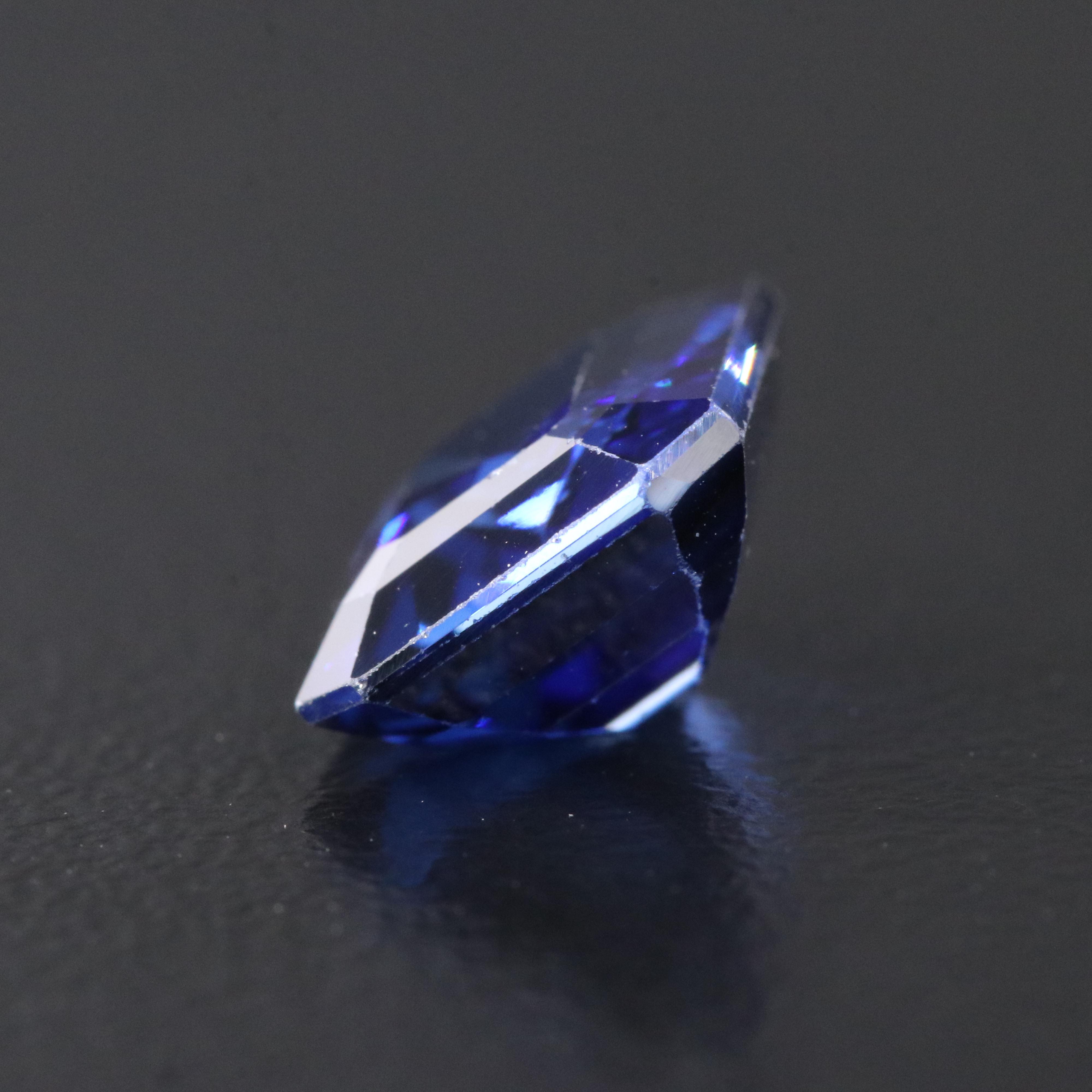 Loose 4.06 CT Lab Grown Sapphire