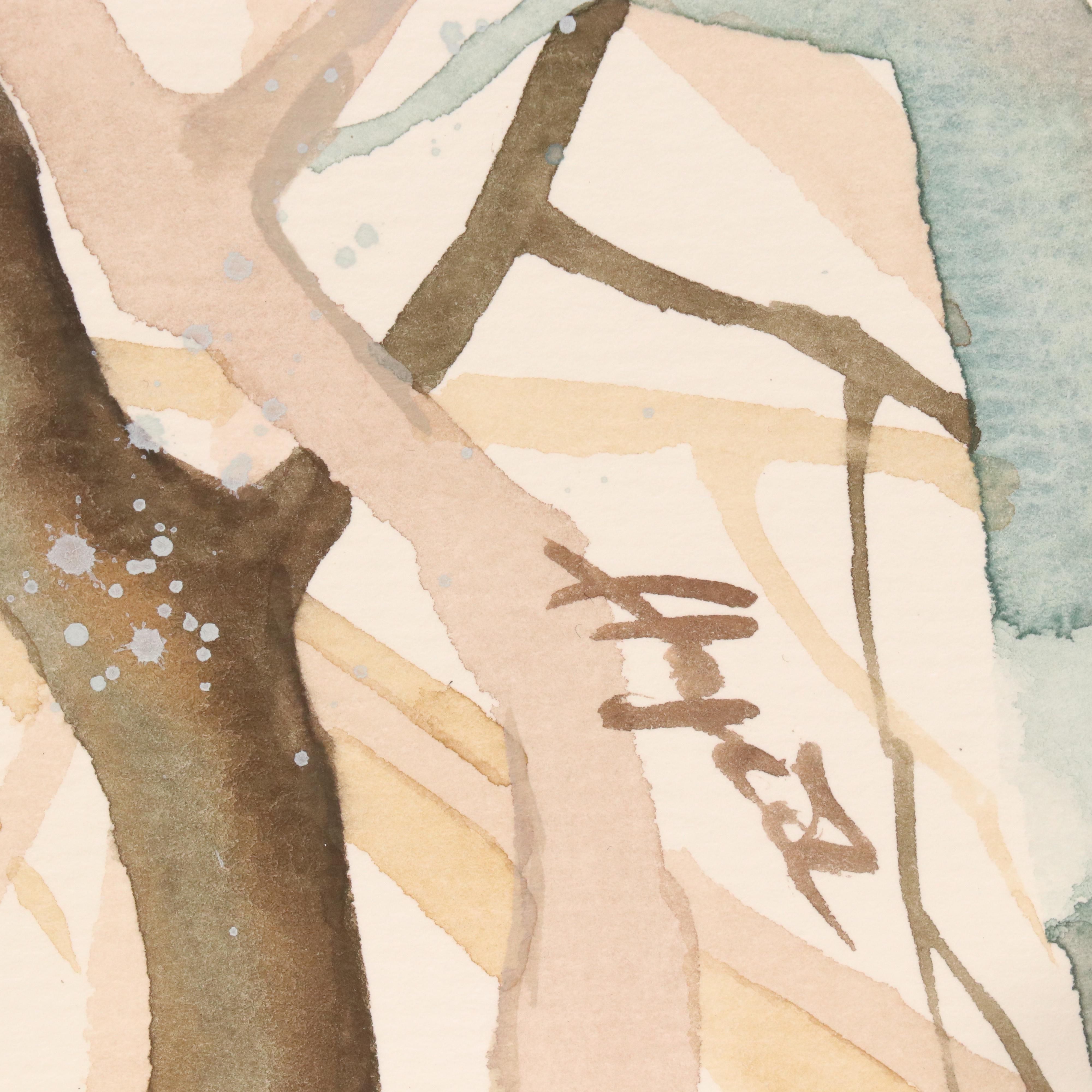 Anne Gorywine Watercolor Painting of Sparrows, 2025