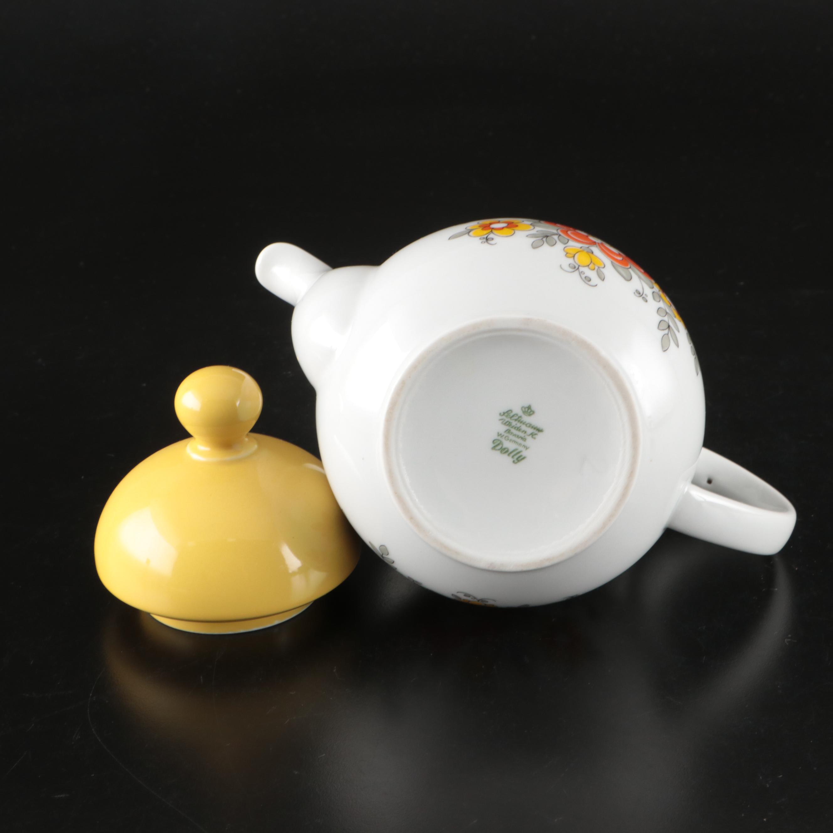 Seltmann Mid Century Modern Style "Dolly" German Porcelain Dinnerware