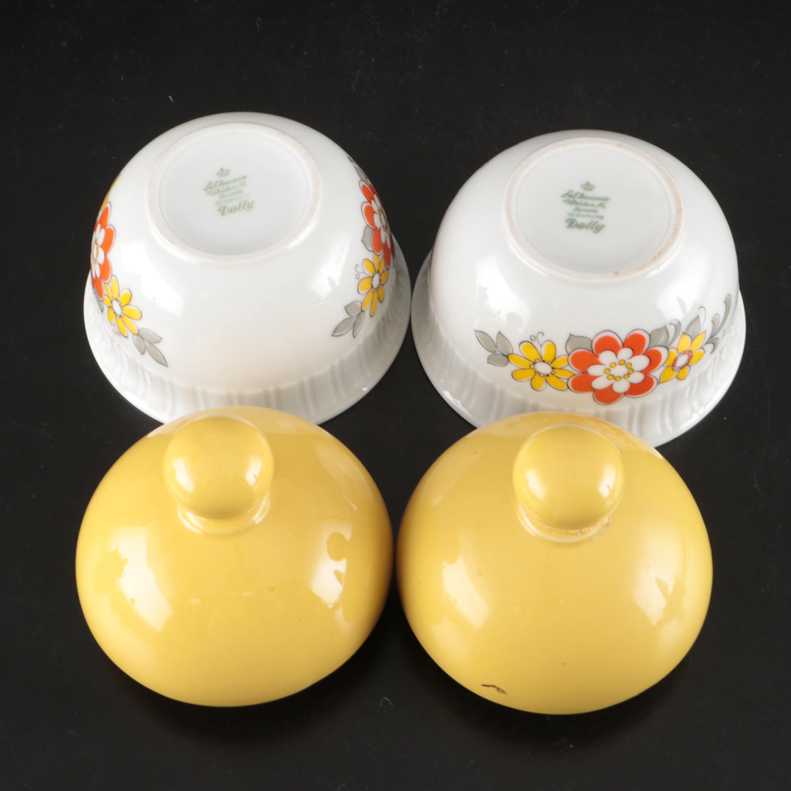 Seltmann Mid Century Modern Style "Dolly" German Porcelain Dinnerware