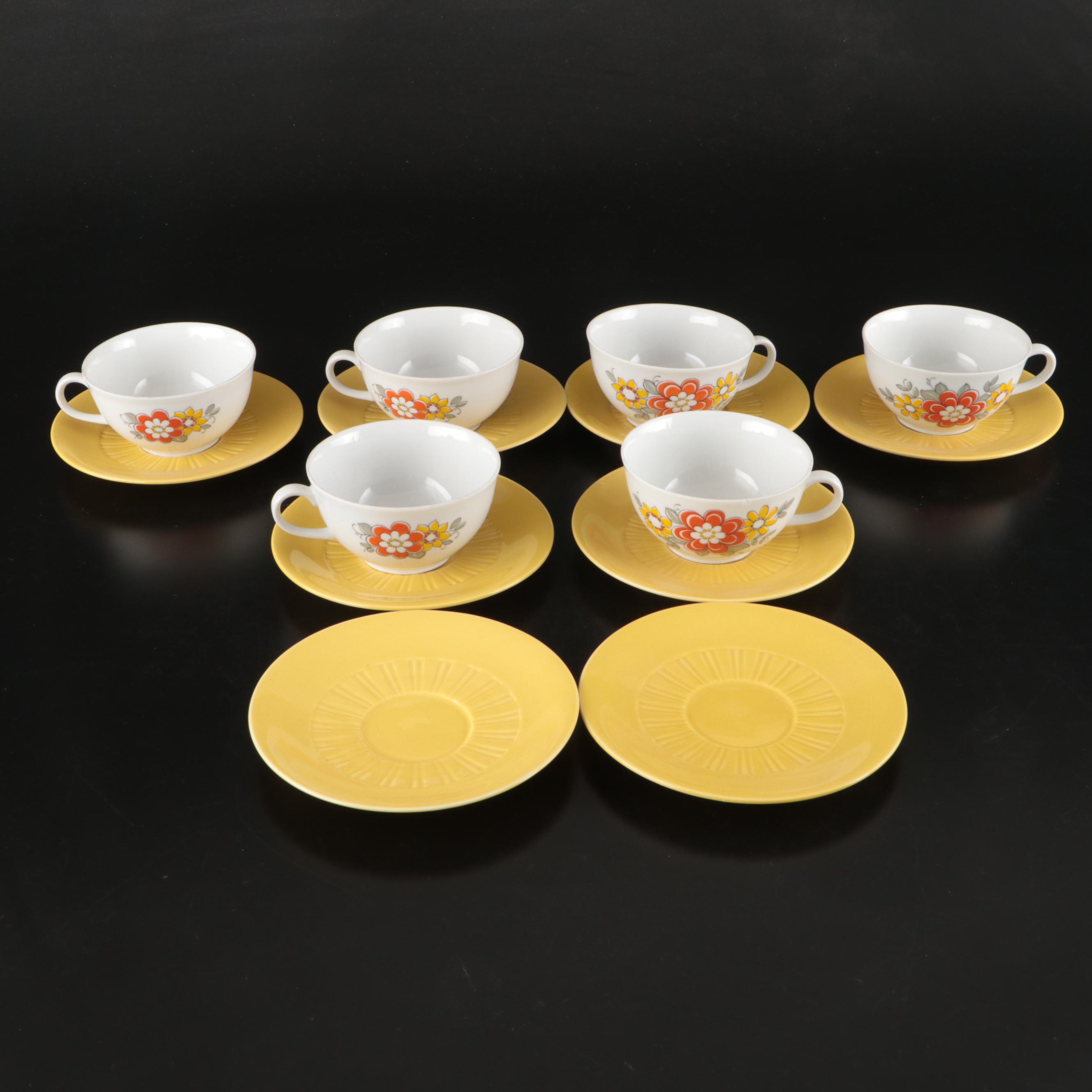 Seltmann Mid Century Modern Style "Dolly" German Porcelain Dinnerware